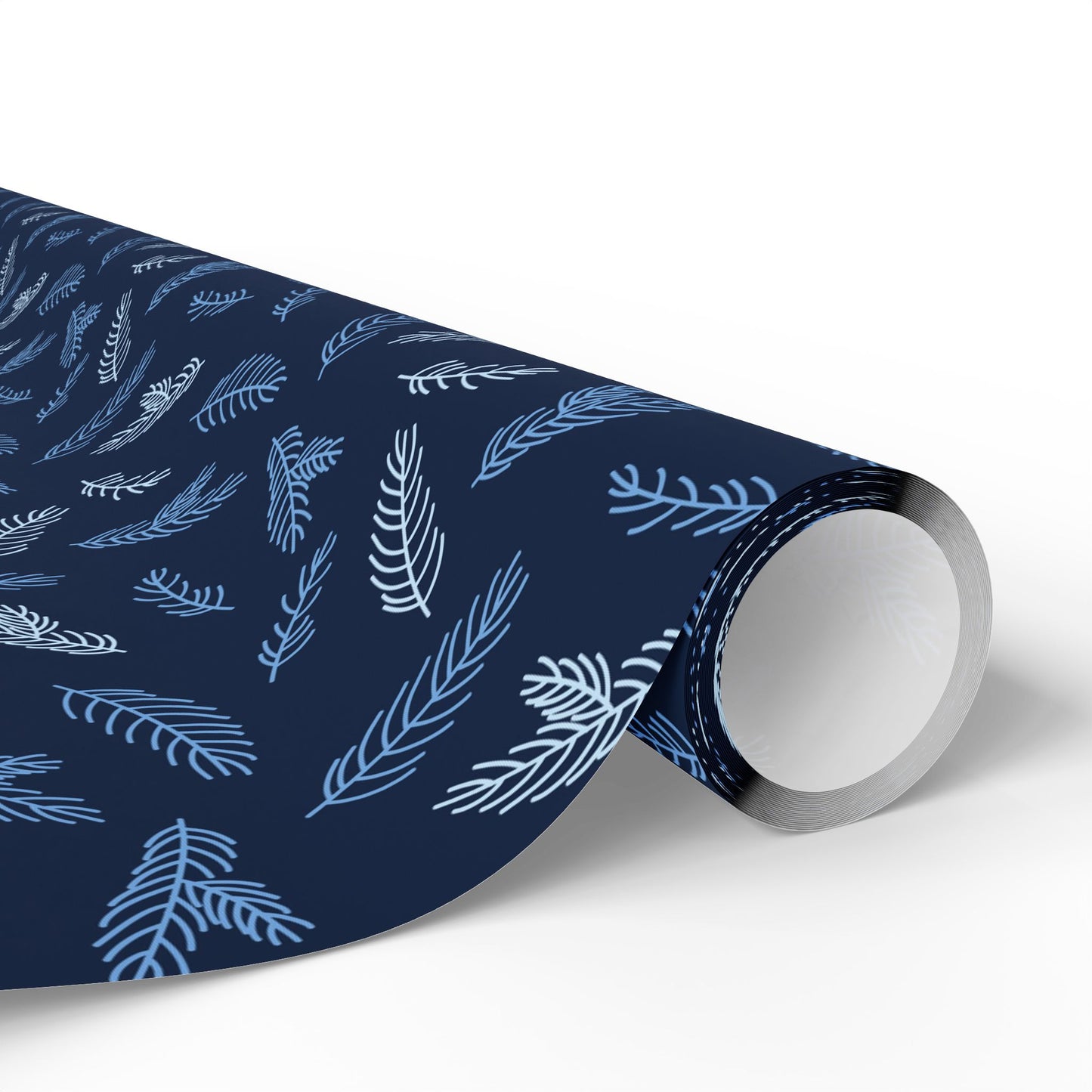 Elegant Floral Wrapping Paper, Gift Wrap for Birthdays, Holidays, Special Occasions, Eco-Friendly, Blue and White Design