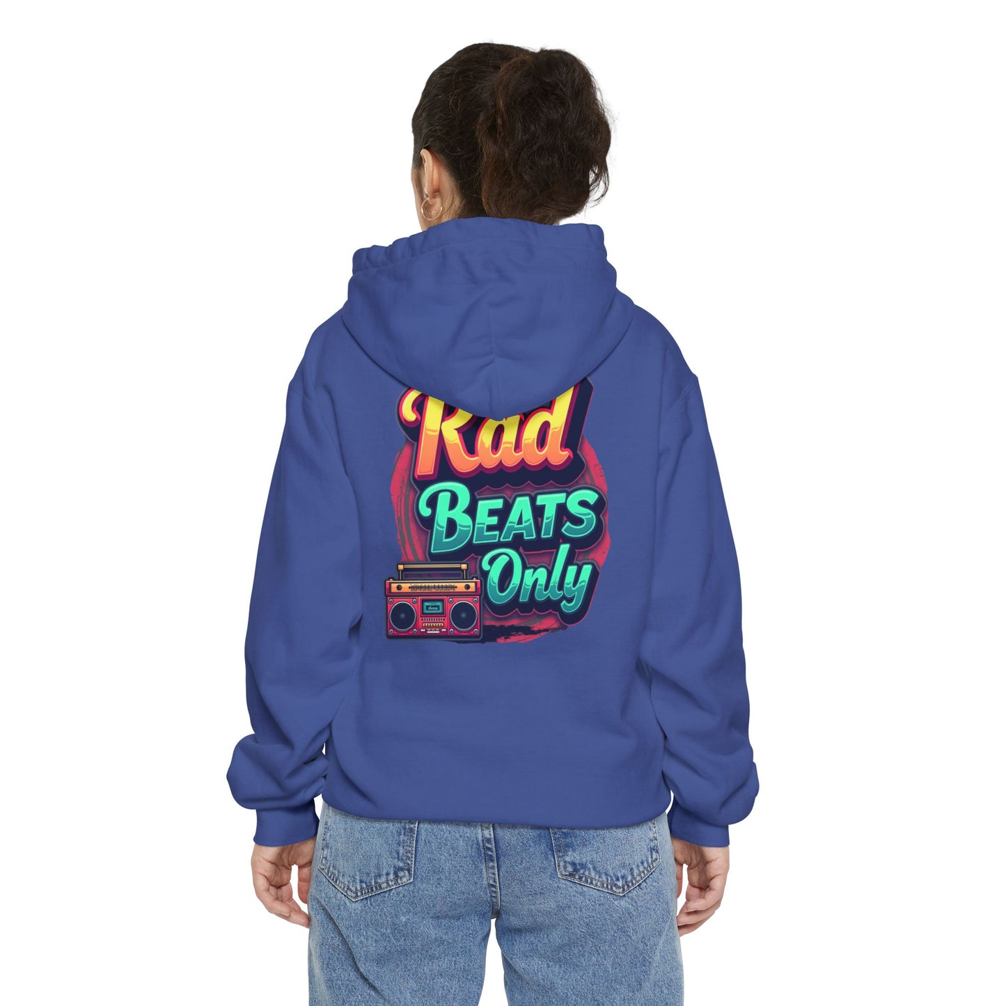 Rad Beats Unisex Hoodie, Music Lover Gift, Fun Retro Apparel, Unique Streetwear, Perfect for Casual Outfits