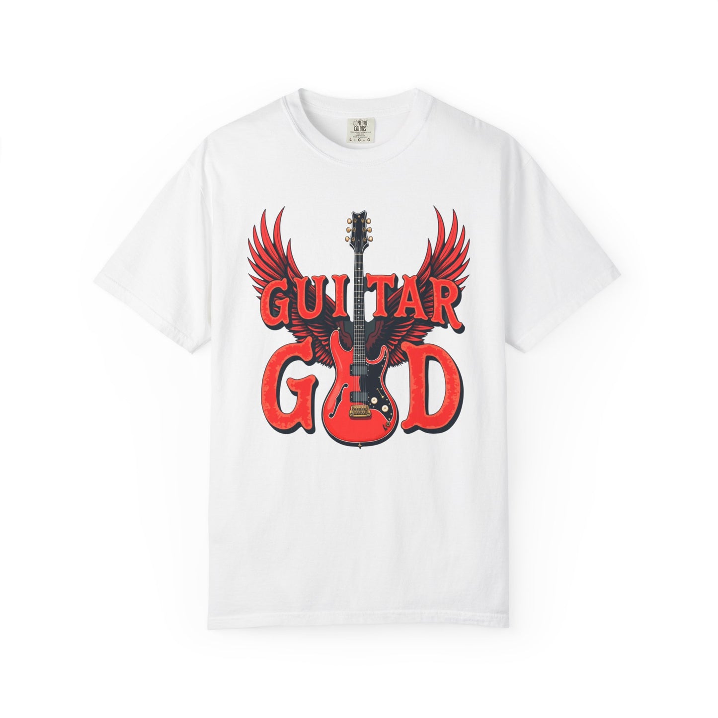 Guitar God T-Shirt, Music Lover Gift, Unisex Graphic Tee, Rock & Roll Apparel, Concert Outfit, Gift for Musicians