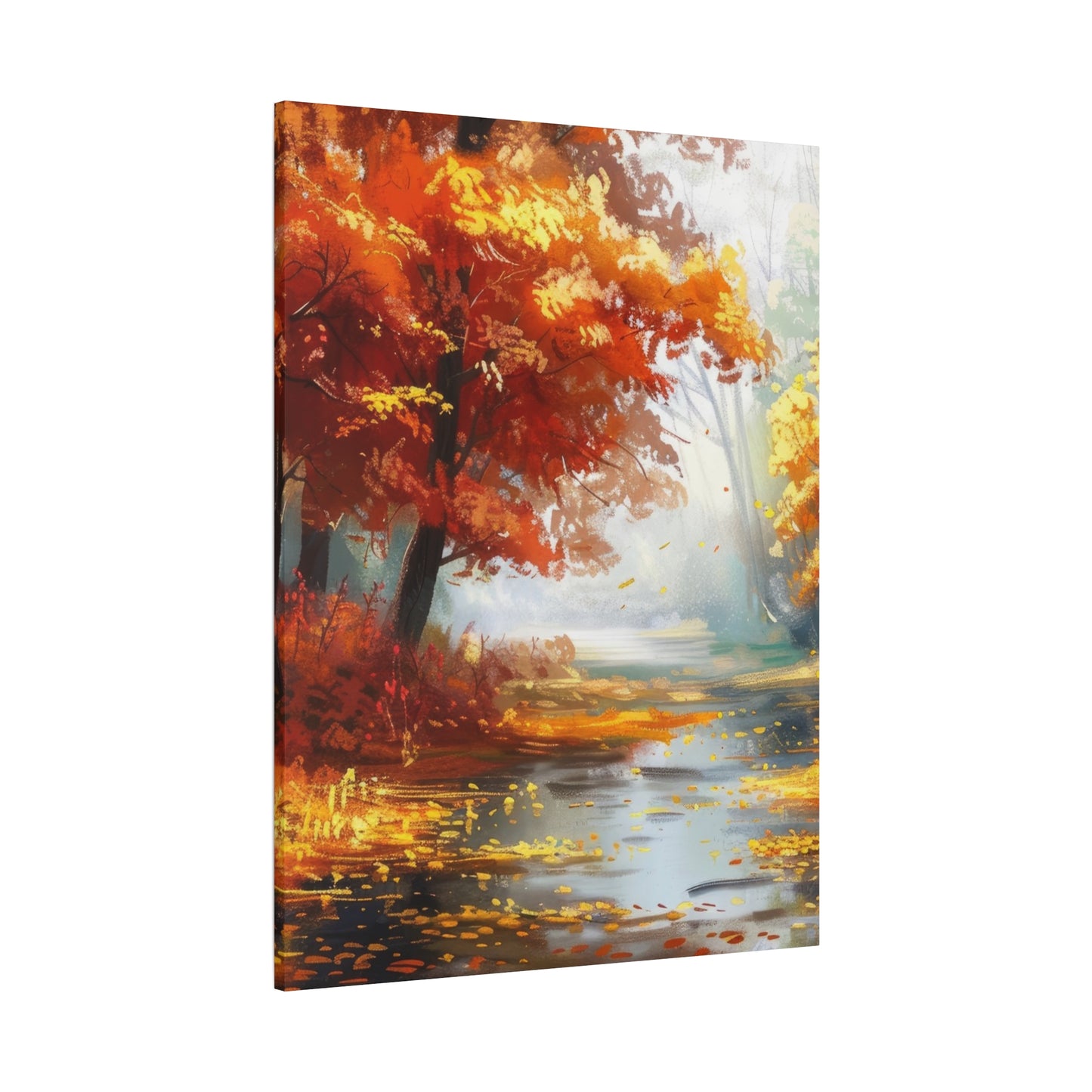 Autumn Serenity Canvas Print, Fall Decor, Home Wall Art, Nature Artwork, Gift for Nature Lovers, Cozy Decorating