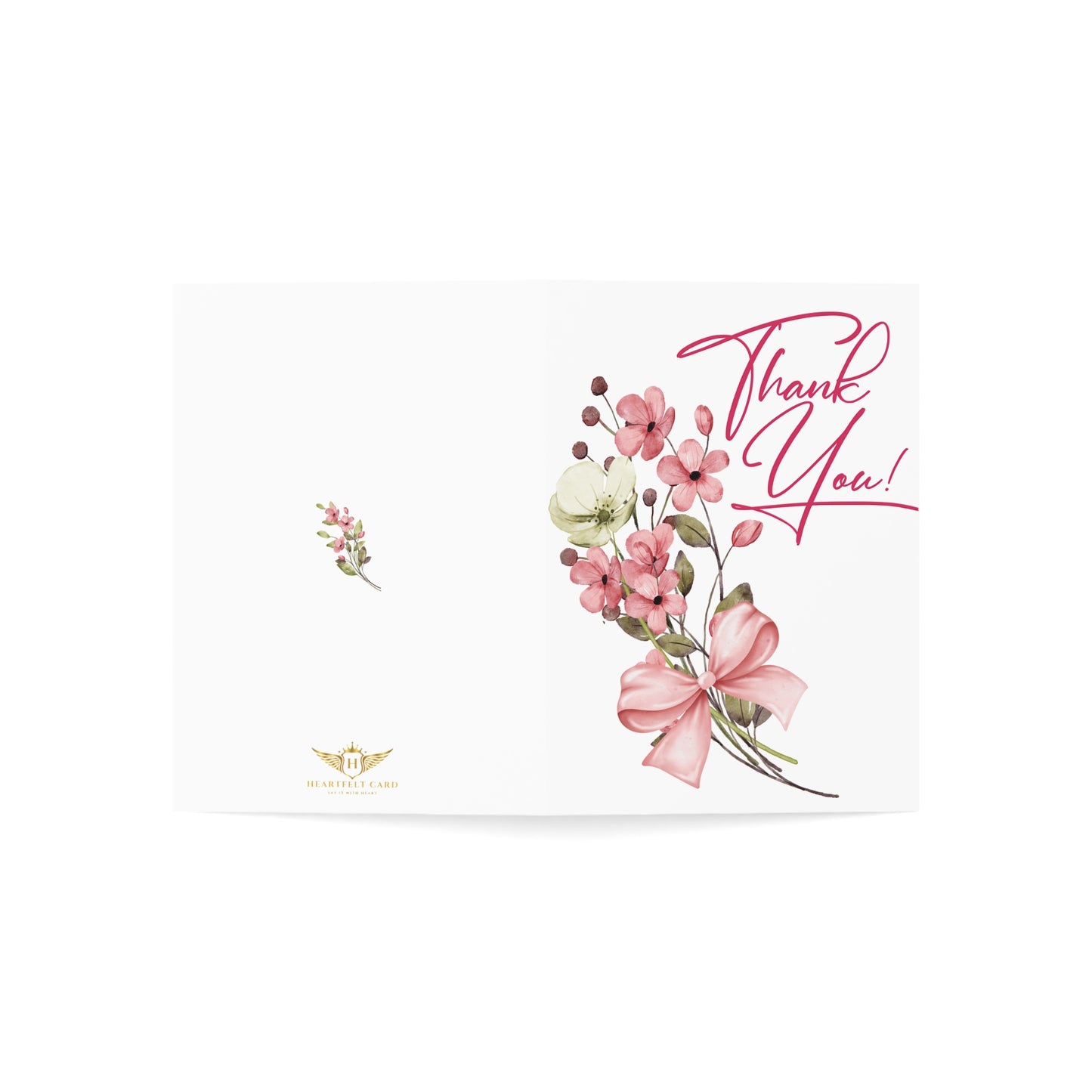 Floral Thank You Greeting Cards, Handmade Card Set, Birthday Cards, Thank You Notes, Elegant Stationery, Gift Card Envelopes