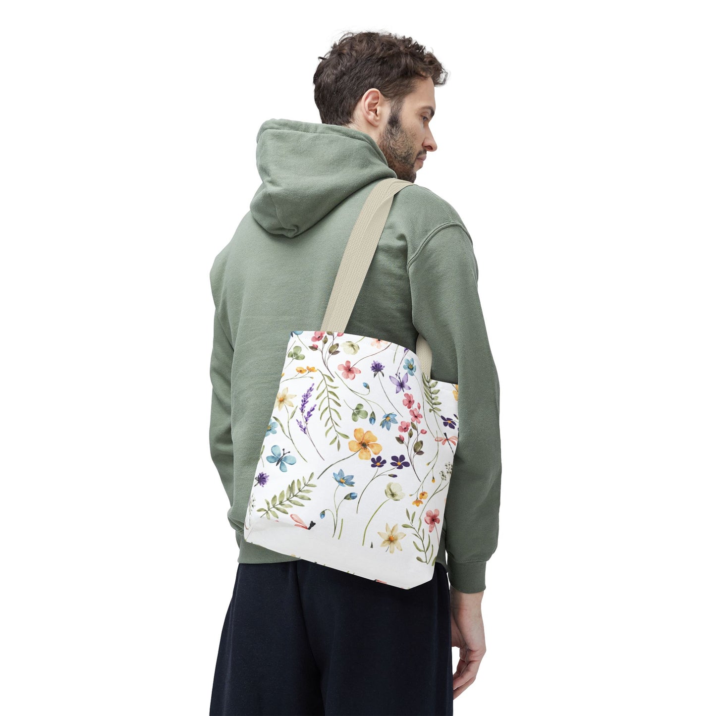 Floral Tote Bag - Stylish, Versatile, Reusable Shopping Bag, Eco-Friendly Gift, Perfect for Spring & Summer