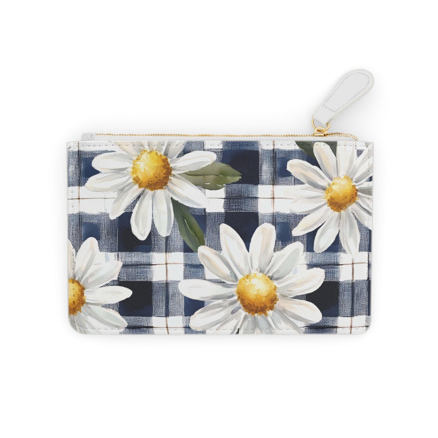 Chic Daisy Print Mini Clutch Bag | Elegant Pouch for Events, Gift for Her, Spring Accessory, Makeup Organizer, Floral Wallet