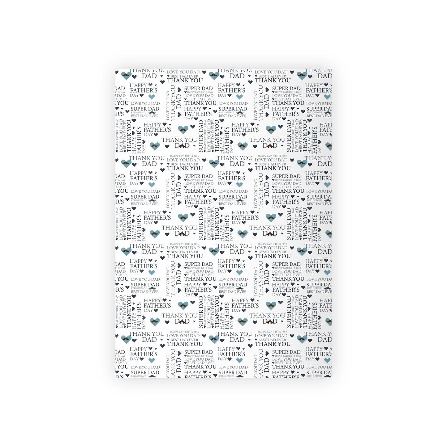 Father's Day Gift Wrapping Paper Roll, Thank You Dad, Super Dad, Gift Wrap for Dads, Holiday Wrapping Paper, Birthday Gift Wrap