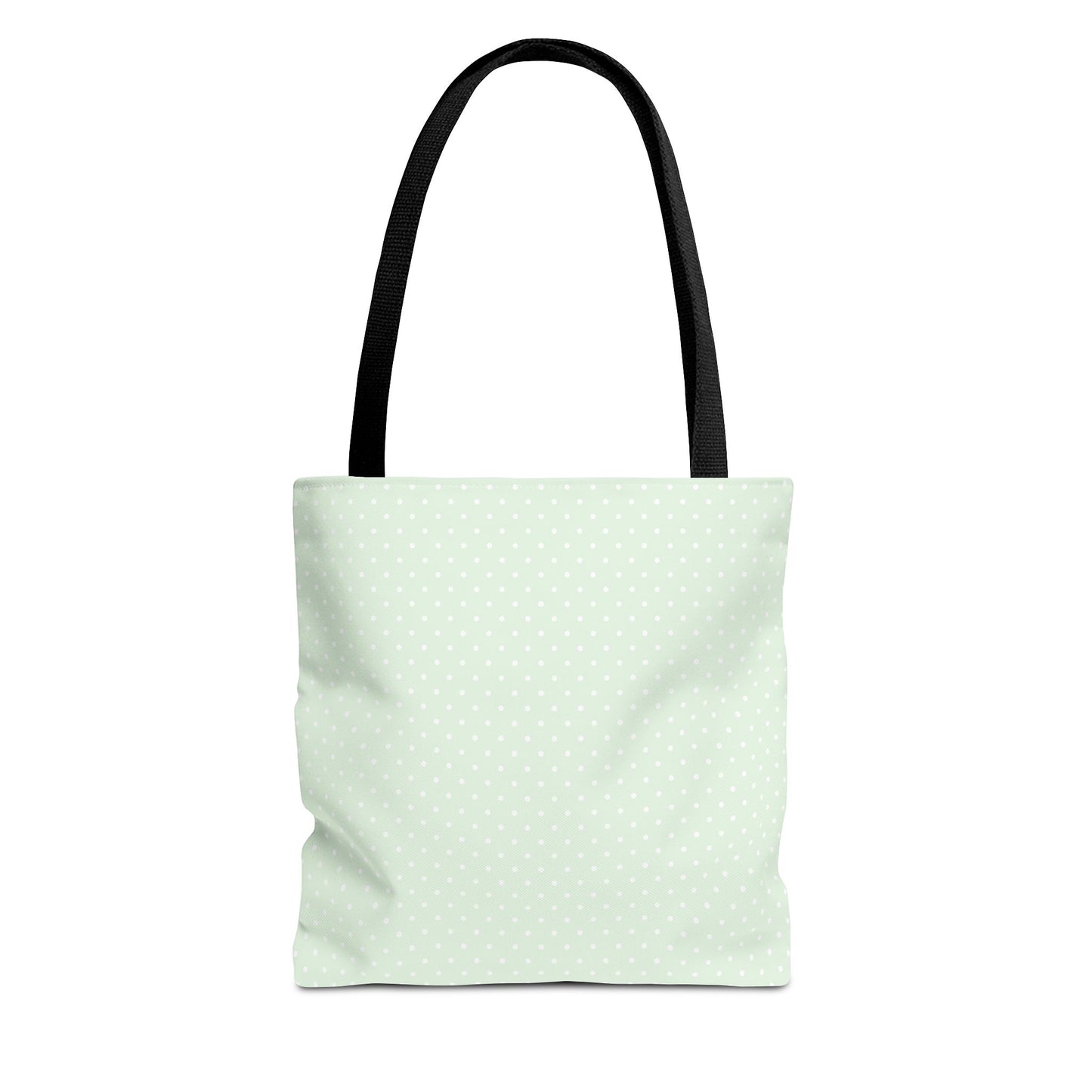 Mint Polka Dot Tote Bag | Stylish Eco-Friendly Day Bag, Beach Tote, Shopping Bag, Gift for Her, Everyday Purse