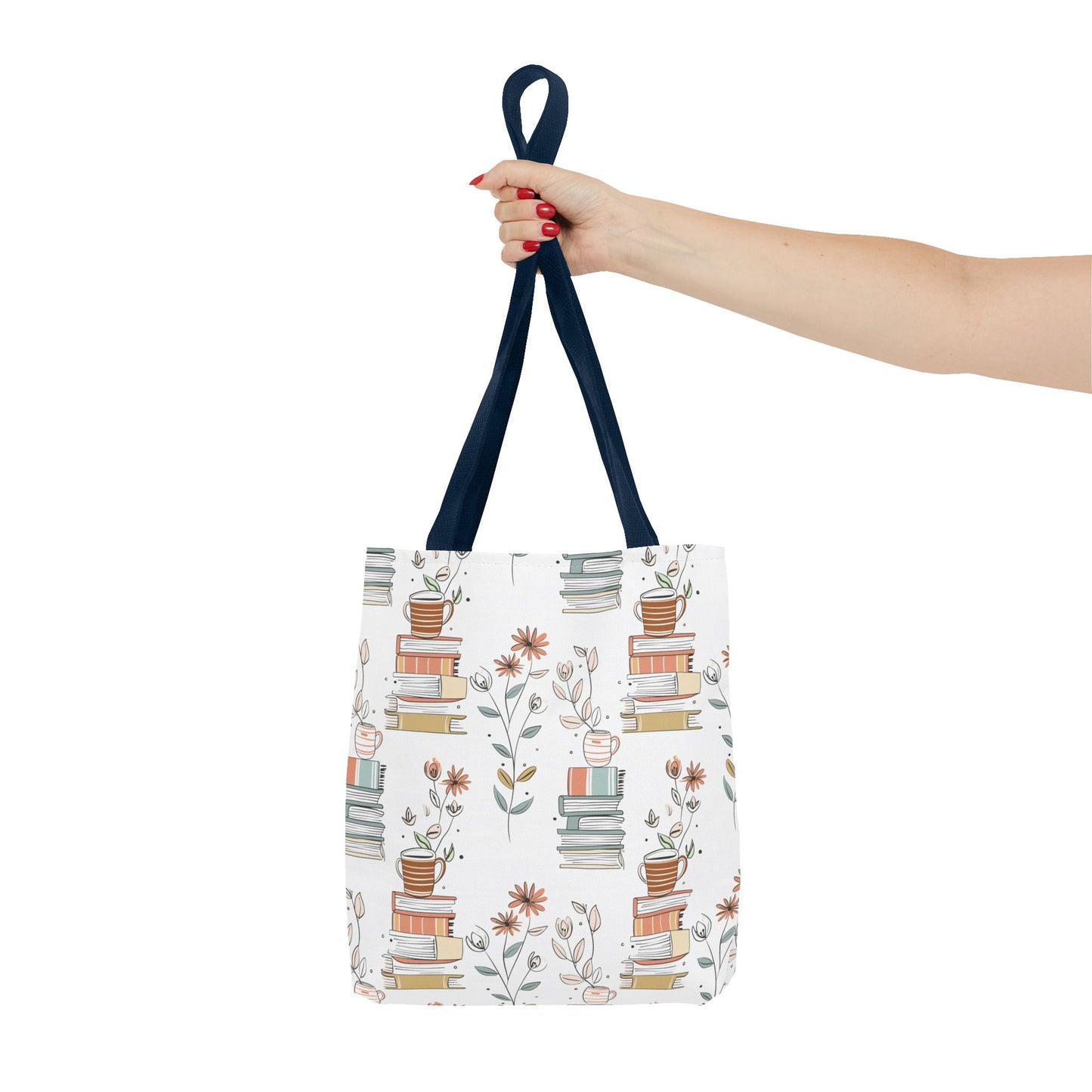Book Lover's Floral Tote Bag, Perfect for Book Clubs, Library Visits, Eco-Friendly Gift, Reading Enthusiasts, Study Essentials
