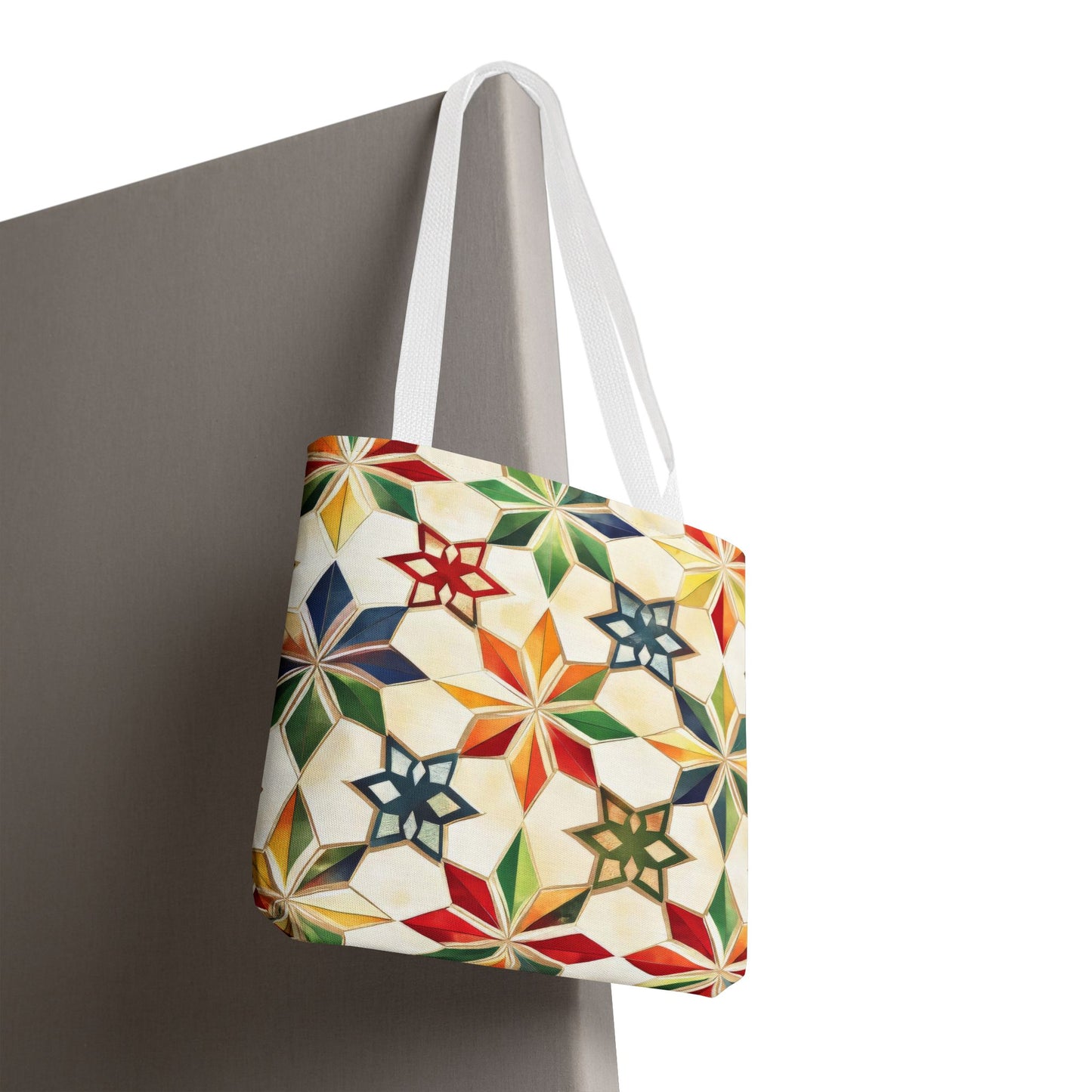 Colorful Geometric Tote Bag - Versatile Shopping Bag, Beach Tote, Gym Bag, Eco-Friendly Gift, Travel Companion