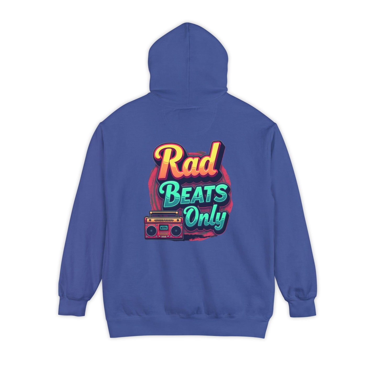 Rad Beats Unisex Hoodie, Music Lover Gift, Fun Retro Apparel, Unique Streetwear, Perfect for Casual Outfits