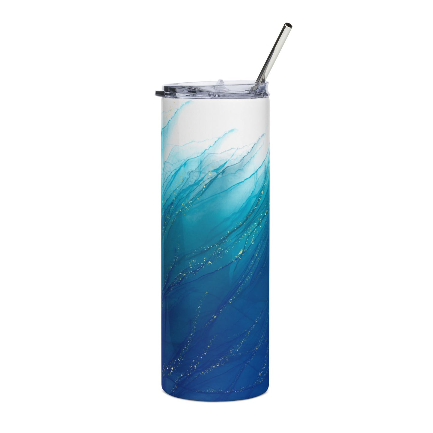 Ocean Wave Stainless Steel Tumbler - 20oz, Travel Cup, Gifts for Her, Beach Lover Accessory, Hydration on the Go