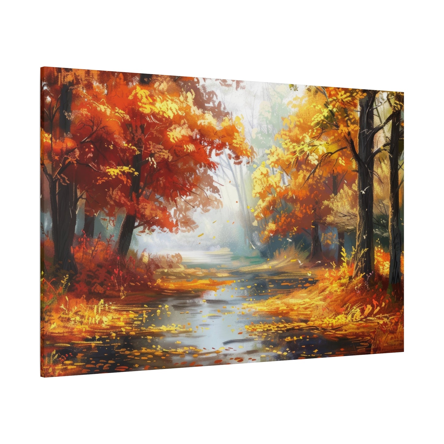Autumn Serenity Canvas Print, Fall Decor, Home Wall Art, Nature Artwork, Gift for Nature Lovers, Cozy Decorating