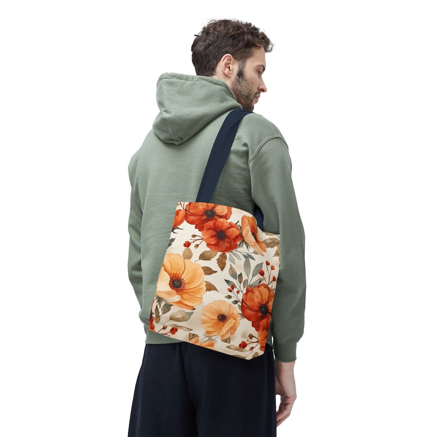 Floral Tote Bag - Boho Chic Reusable Shopping Bag, Gift for Her, Summer Beach Bag, Eco-Friendly Carryall, Everyday Handbag