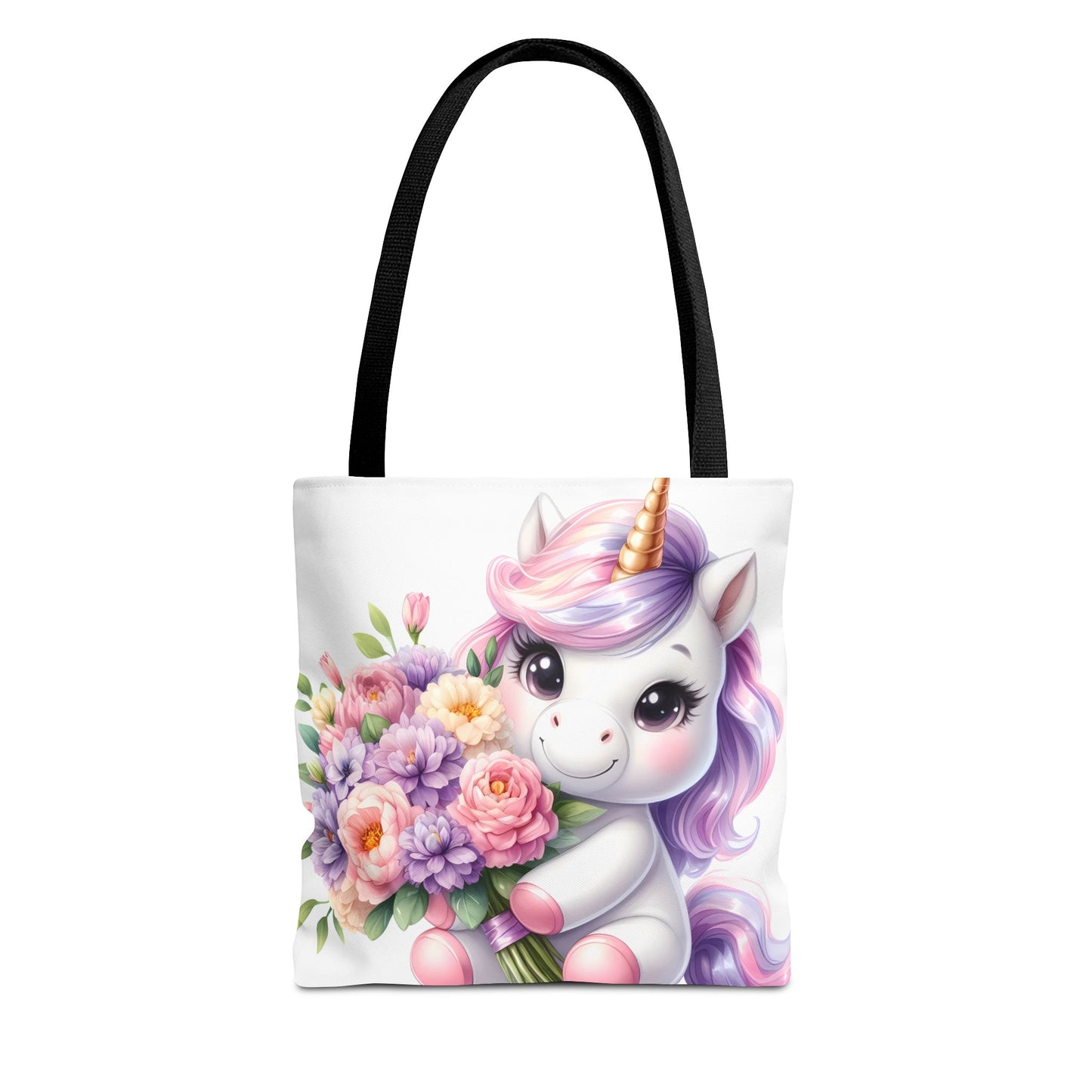 Cute Unicorn Tote Bag, Flower Girl Gift, Kids Birthday Party, Magical Purse for Women, Eco-Friendly Shopping Bag