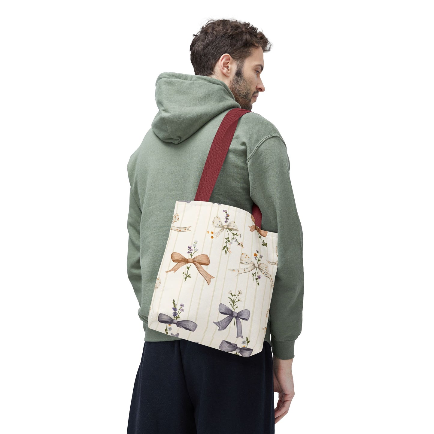 Charming Floral Tote Bag, Gift Bag for Her, Spring Tote, Shopping Bag, Everyday Carryall, Eco-Friendly Bag