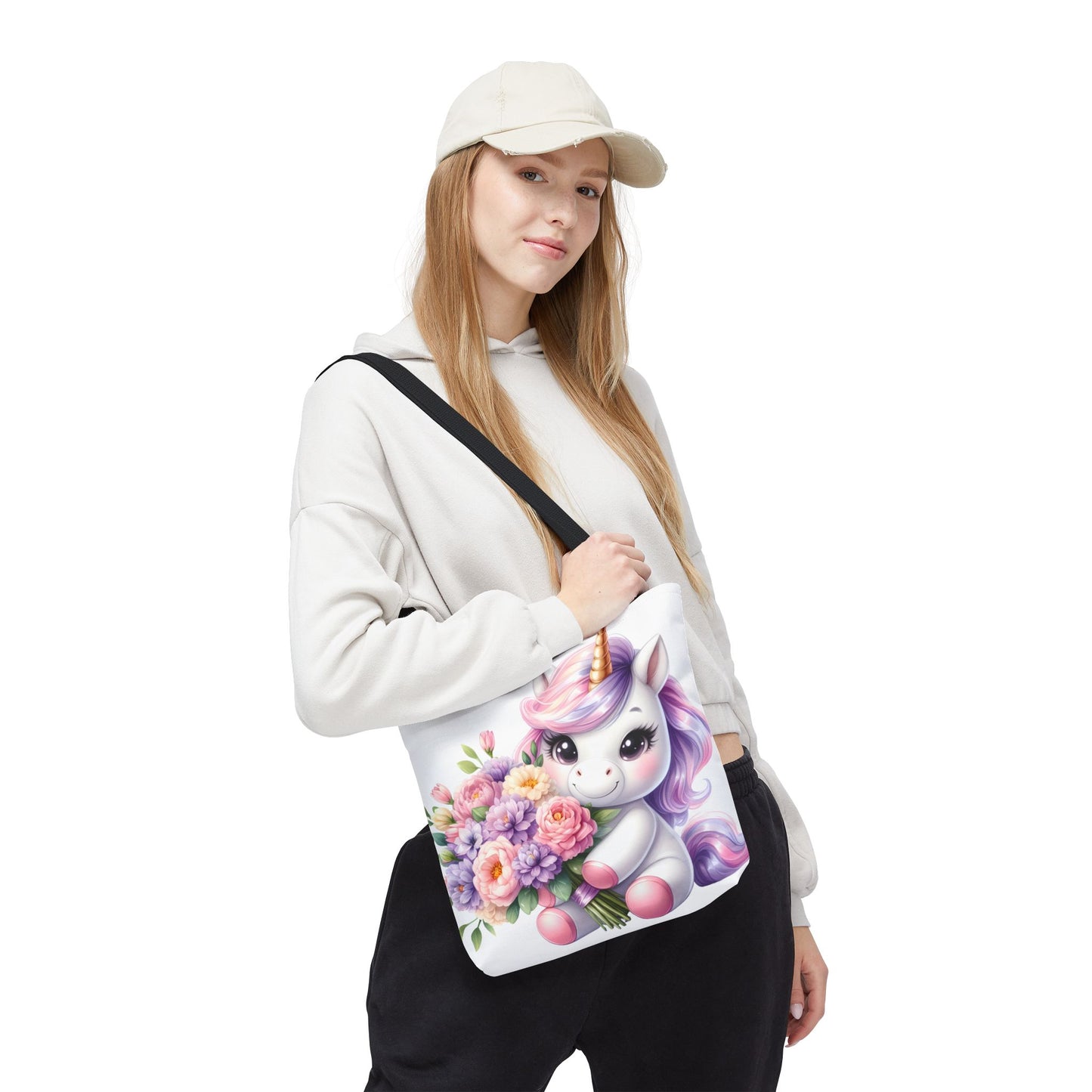 Cute Unicorn Tote Bag, Flower Girl Gift, Kids Birthday Party, Magical Purse for Women, Eco-Friendly Shopping Bag