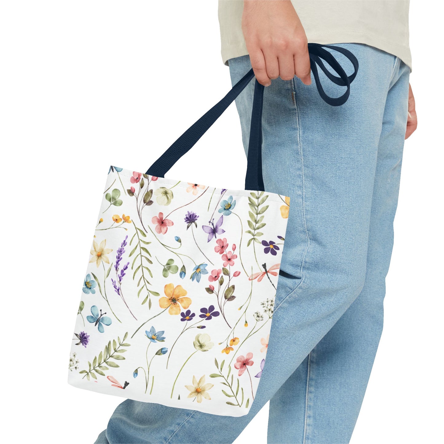 Floral Tote Bag - Stylish, Versatile, Reusable Shopping Bag, Eco-Friendly Gift, Perfect for Spring & Summer