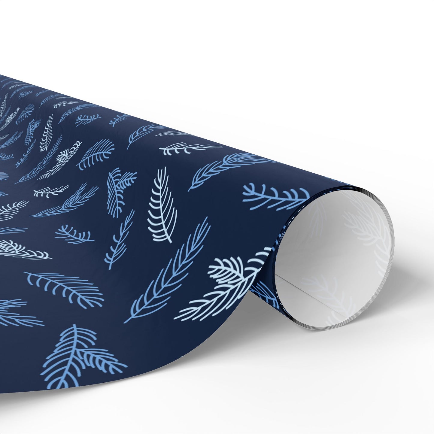 Elegant Floral Wrapping Paper, Gift Wrap for Birthdays, Holidays, Special Occasions, Eco-Friendly, Blue and White Design