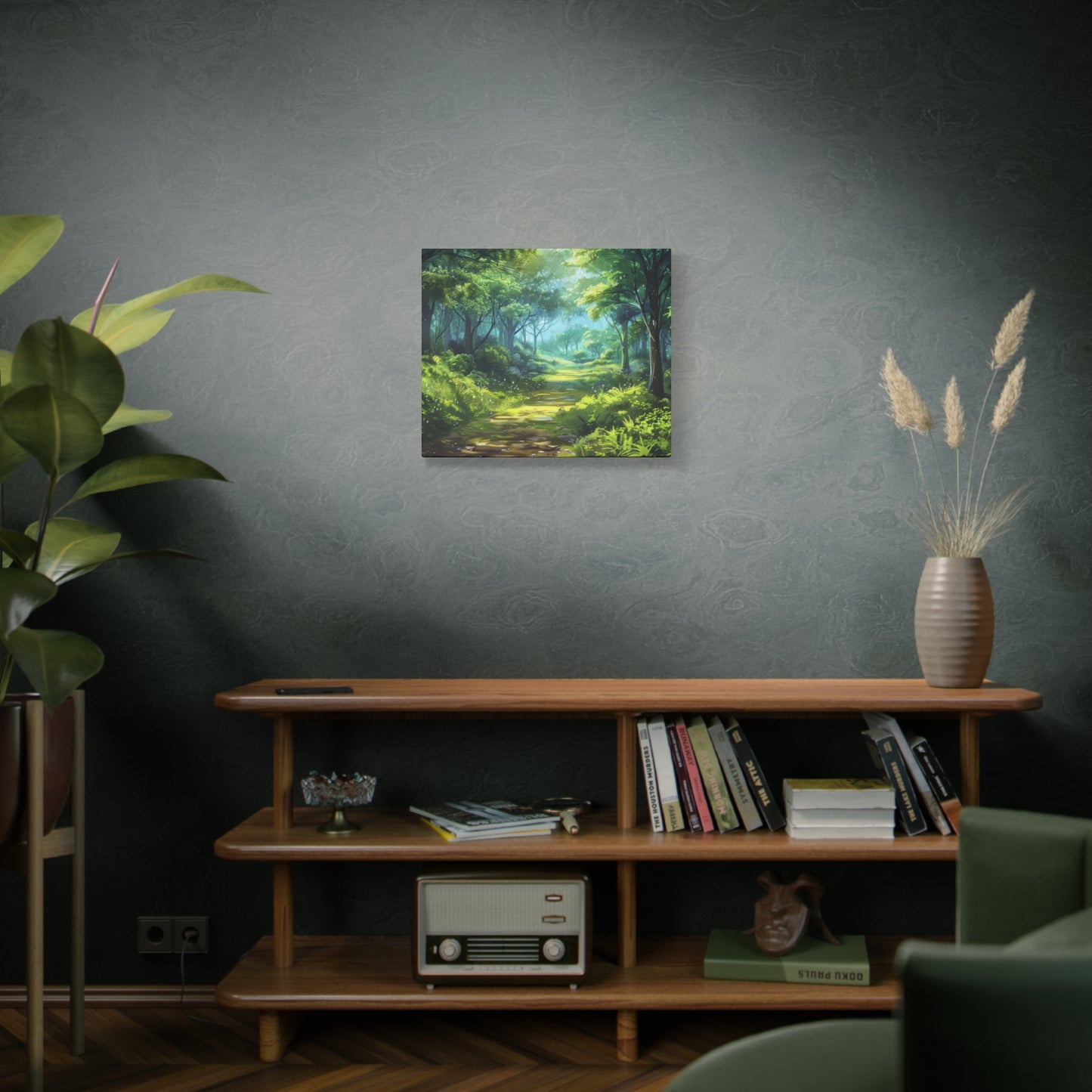 Serene Forest Canvas Print, Nature Wall Art, Home Decor, Gift for Nature Lovers, Eco-Friendly Artwork, Meditation Decoration