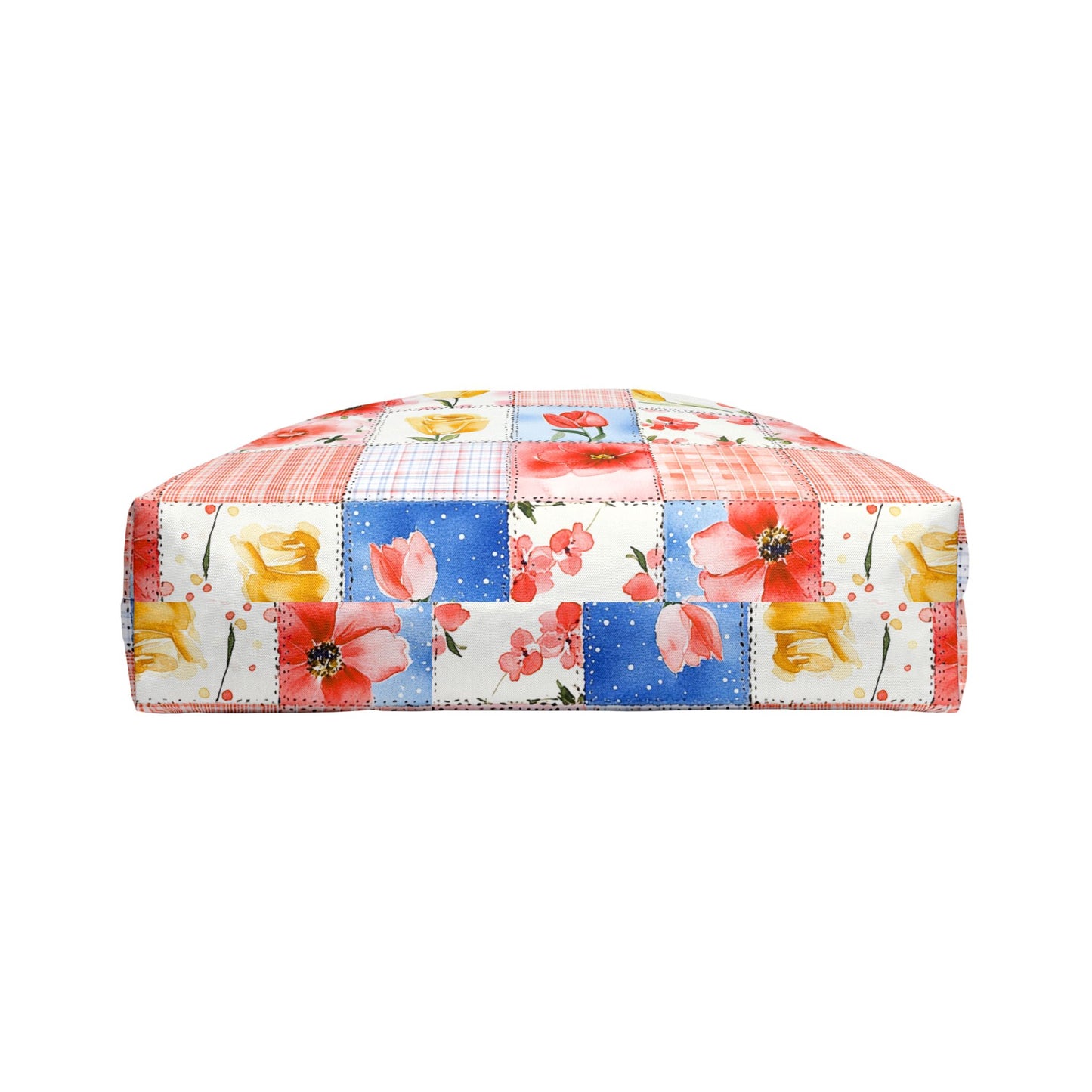 Floral Patchwork Weekender Tote Bag, Perfect for Travel, Beach, Picnics, Day Trips, and Weekend Getaways