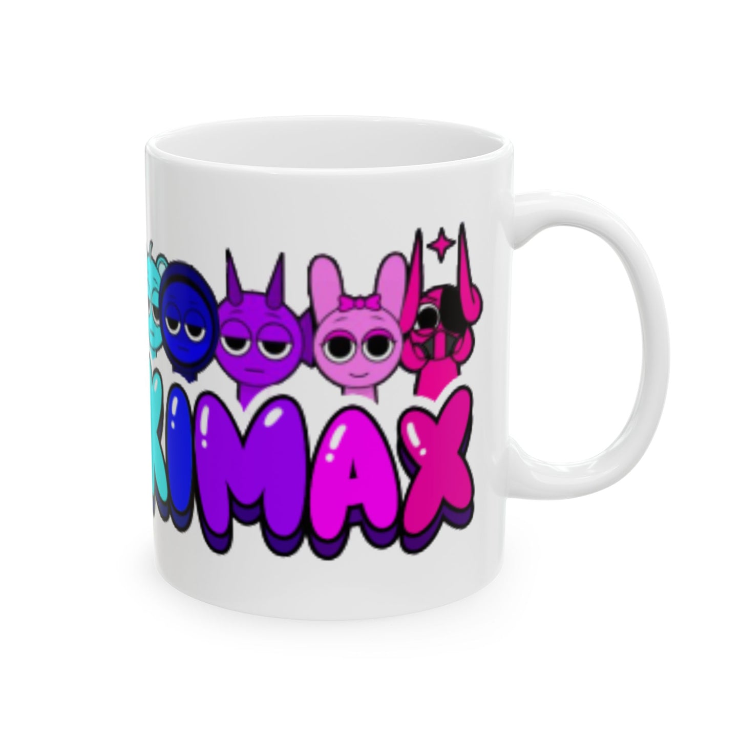 Fun Colorful Sprunki Ceramic Coffee Mug - Perfect Gift for Kids and Gamers