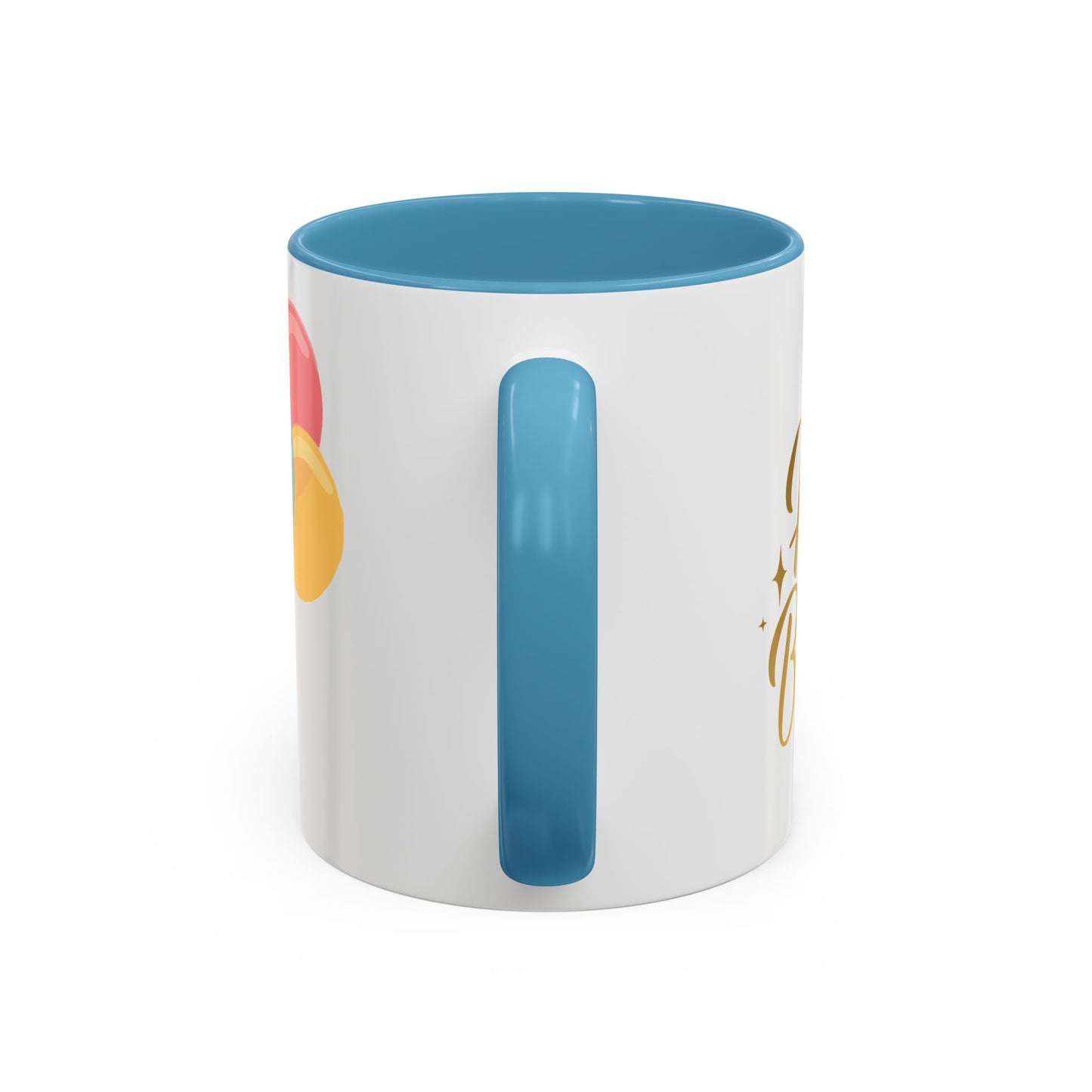 Happy Birthday Accent Coffee Mug - Cute Dinosaur with Balloons - Fun Celebration Drinkware
