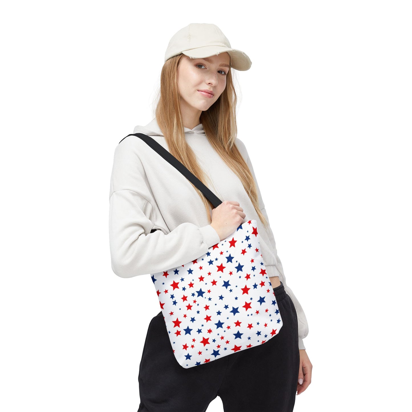 Patriotic Star Tote Bag, Perfect for 4th of July, Festivals, Shopping, Beach Days, Everyday Use, Gift for Her