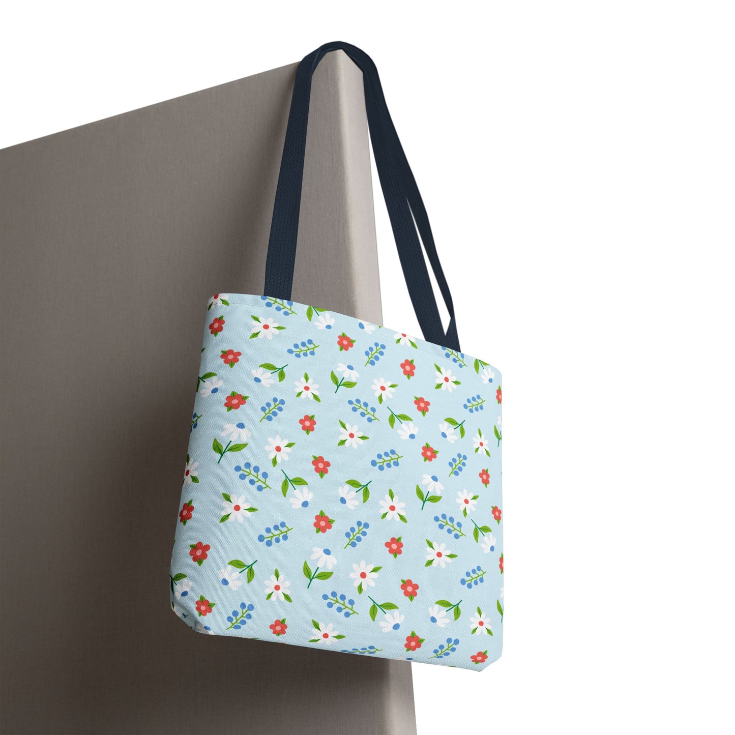 Floral Tote Bag, Spring Style, Eco-Friendly Shopping Bag, Gift for Her, Reusable Grocery Tote, Bright Floral Design
