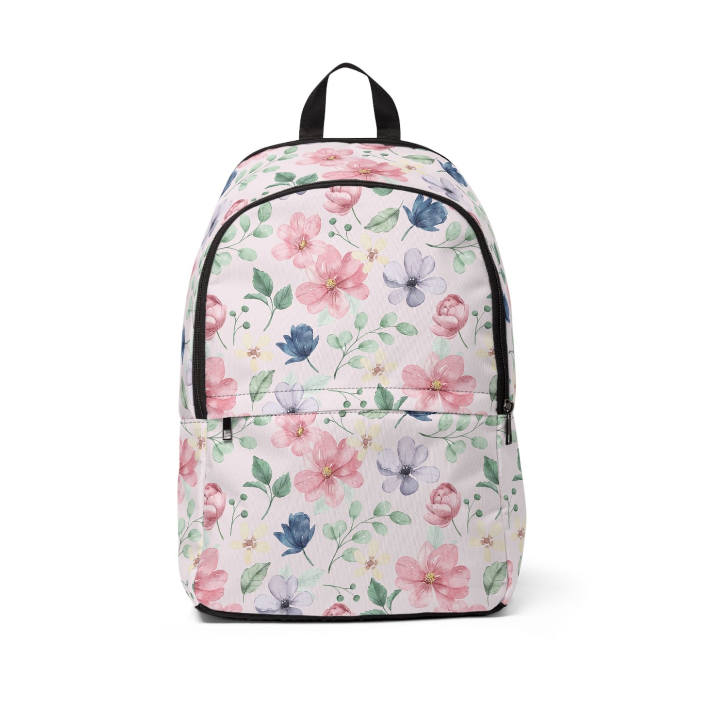 Floral Unisex Fabric Backpack, Stylish Daypack, School Bag, Travel Companion, Gift for Students, Back to School