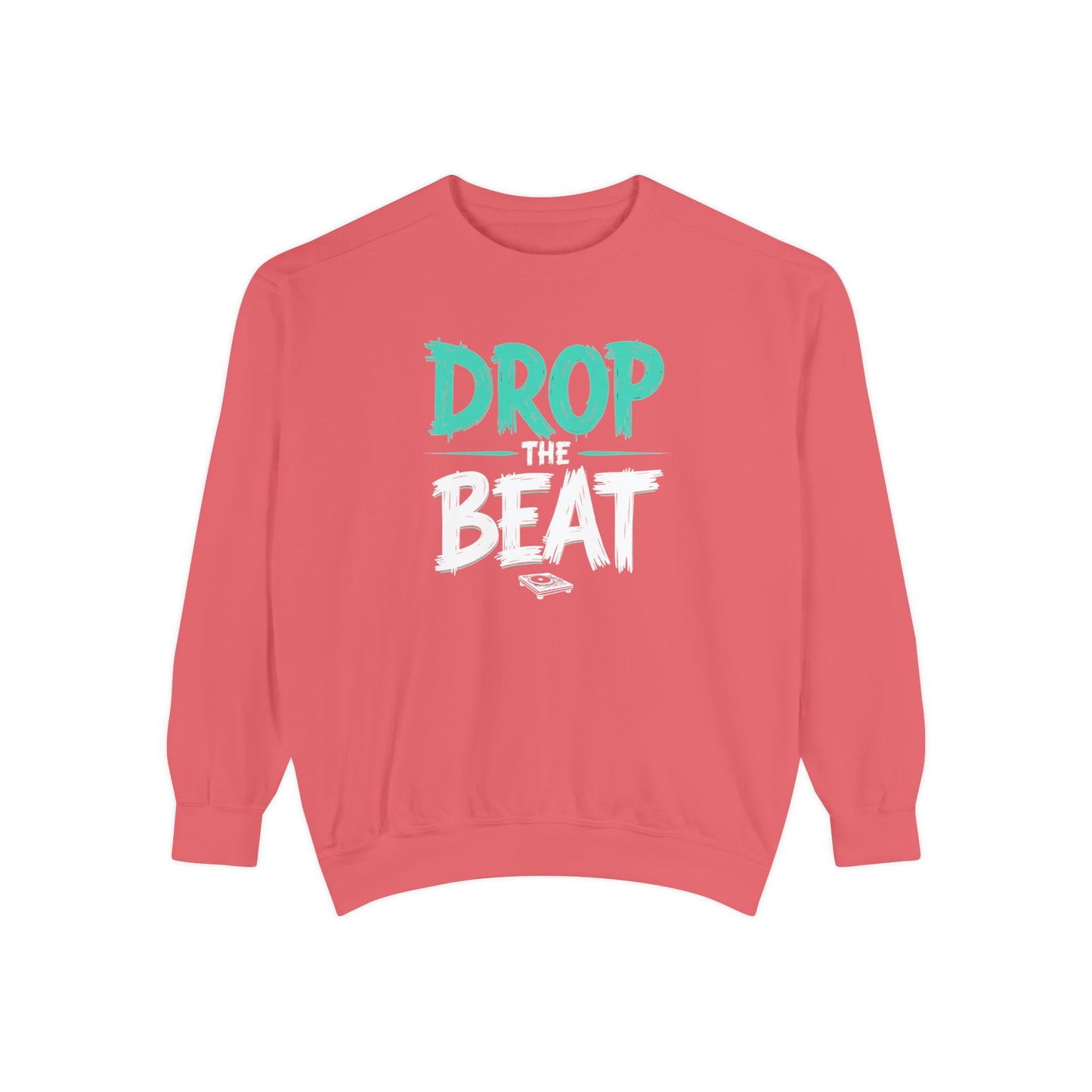 Drop the Beat Sweatshirt, Cozy Music Sweatshirt, Unisex Graphic Apparel, Perfect for Concerts, Unique Gift for Music Lovers