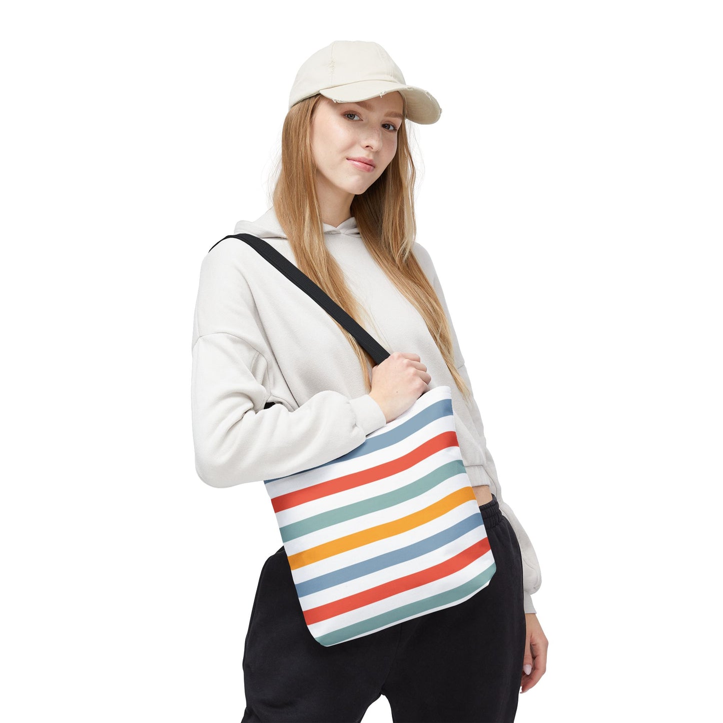 Colorful Striped Tote Bag, Beach Day Bag, Shopping Tote, Summer Accessory, Eco-Friendly Carryall