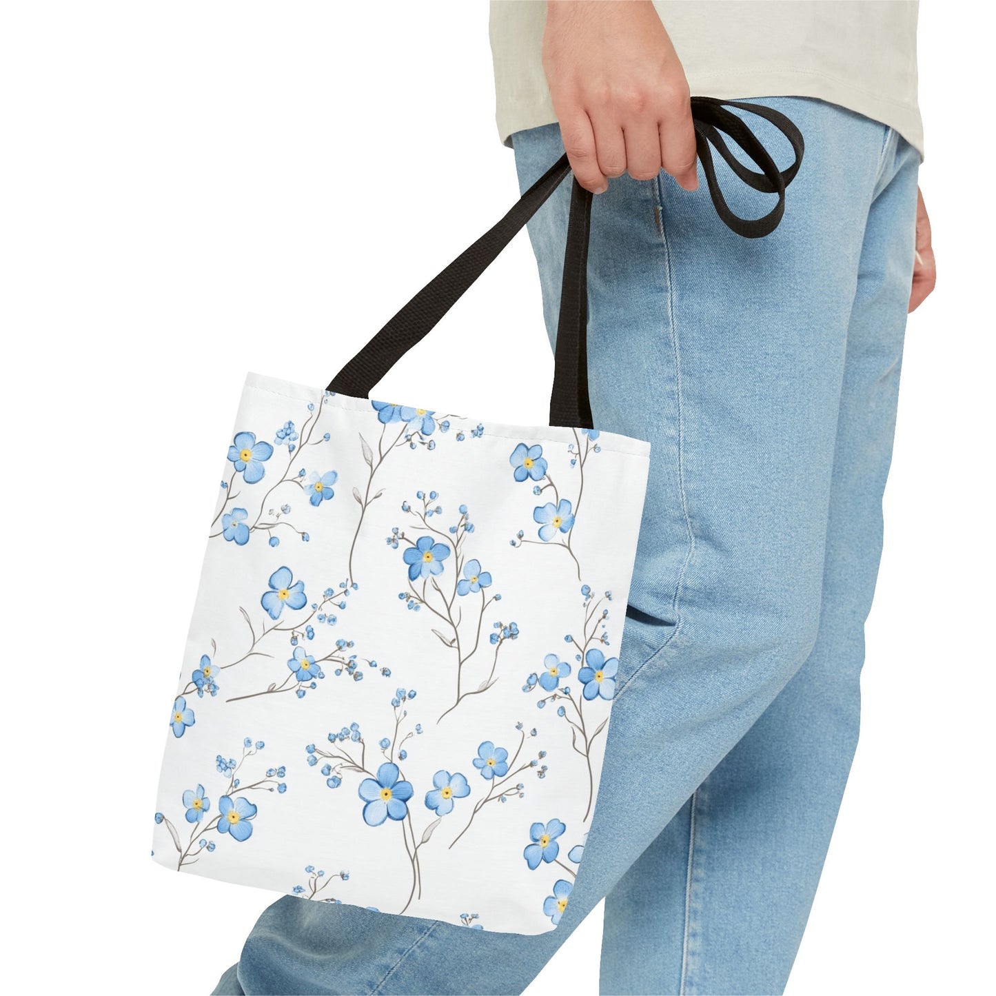 Floral Tote Bag, Stylish Shopping Bag, Eco-Friendly Tote, Spring Floral Design, Perfect for Everyday Use