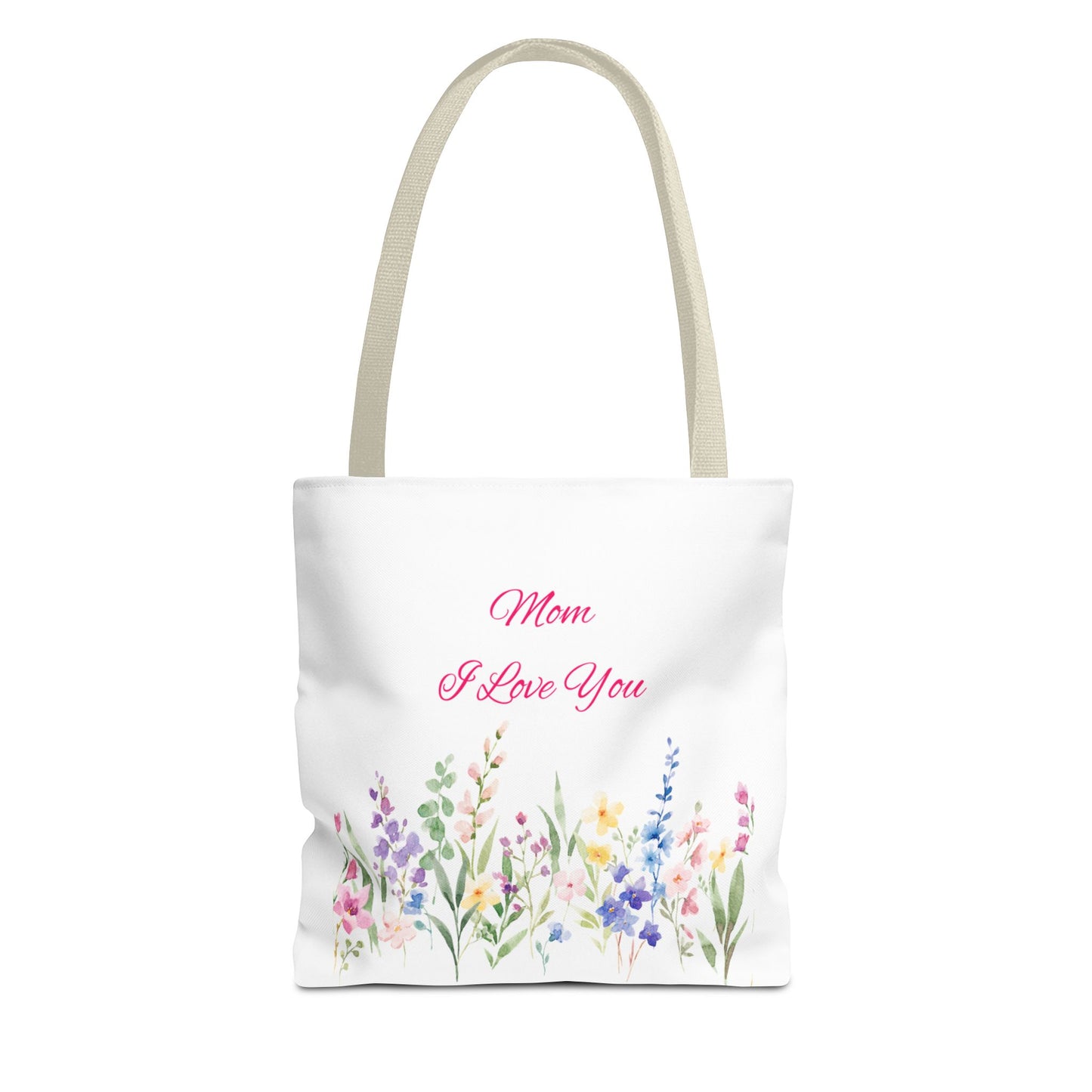 Floral Tote Bag for Moms, Mother's Day Gift, Reusable Shopping Bag, Elegant Floral Design, Eco-Friendly Mom Purse, Daily Use Bag