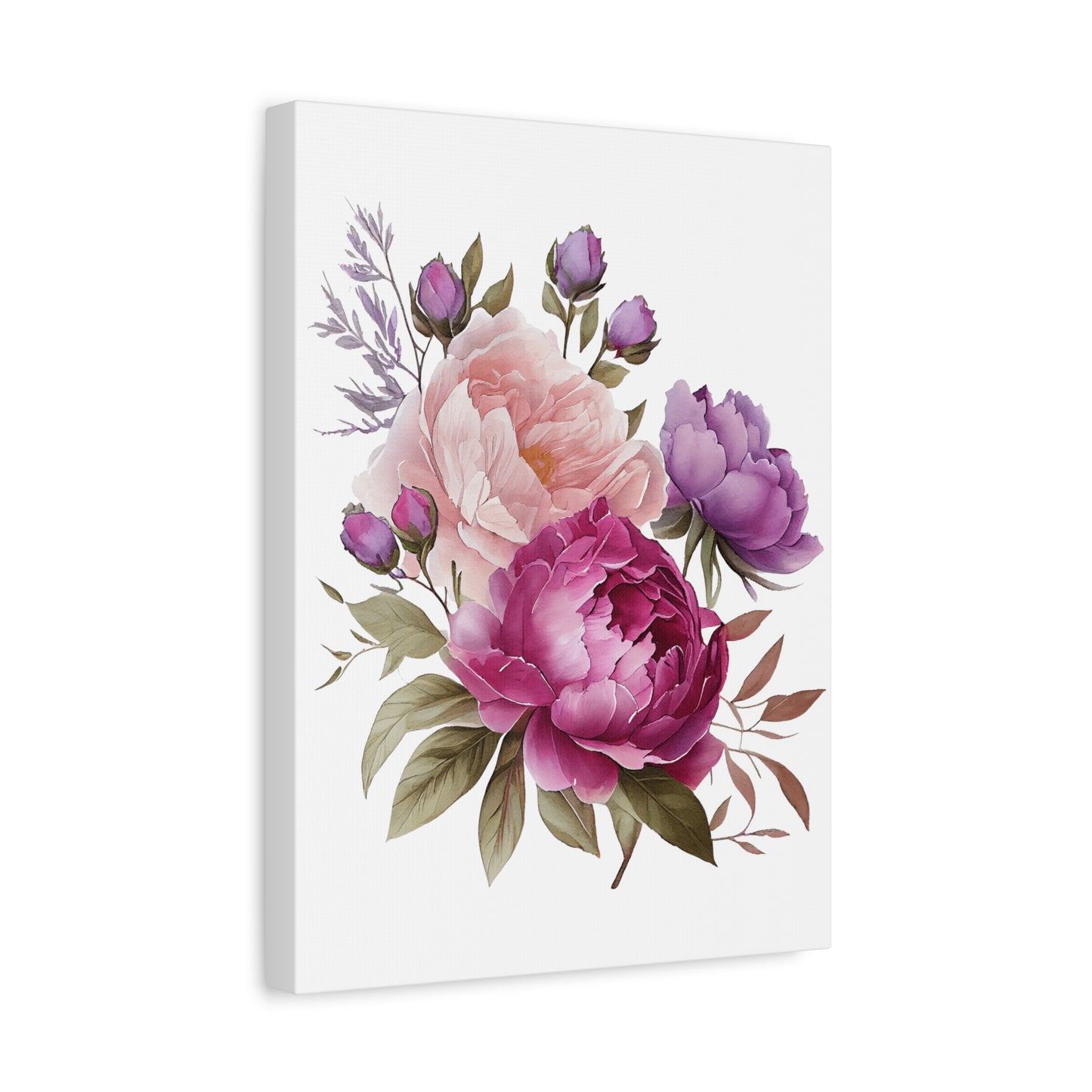 Floral Wall Art Canvas, Home Decor, Gift for Her, Peony Art, Living Room Decoration, Mothers Day