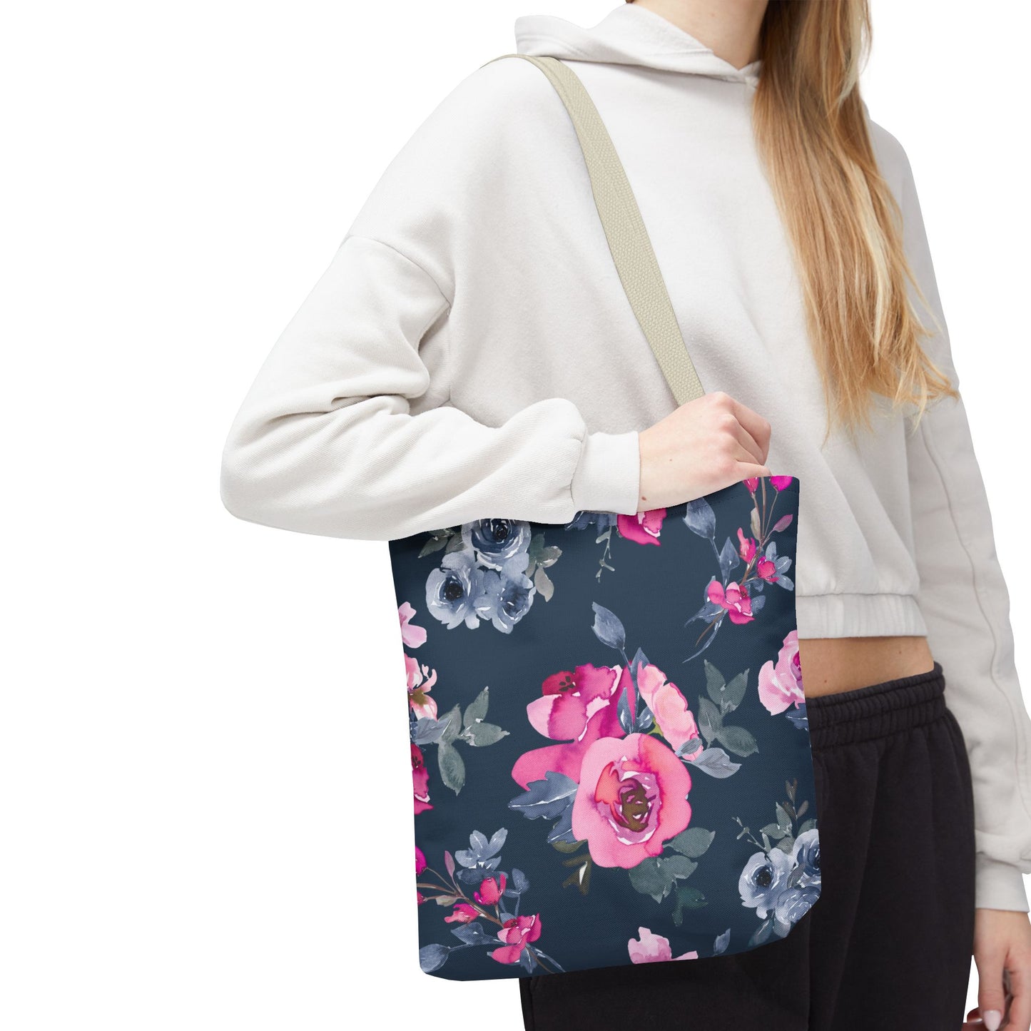 Floral Print Tote Bag, Stylish Carryall for Every Occasion, Eco-Friendly Shopping Bag, Travel Tote, Gift for Her