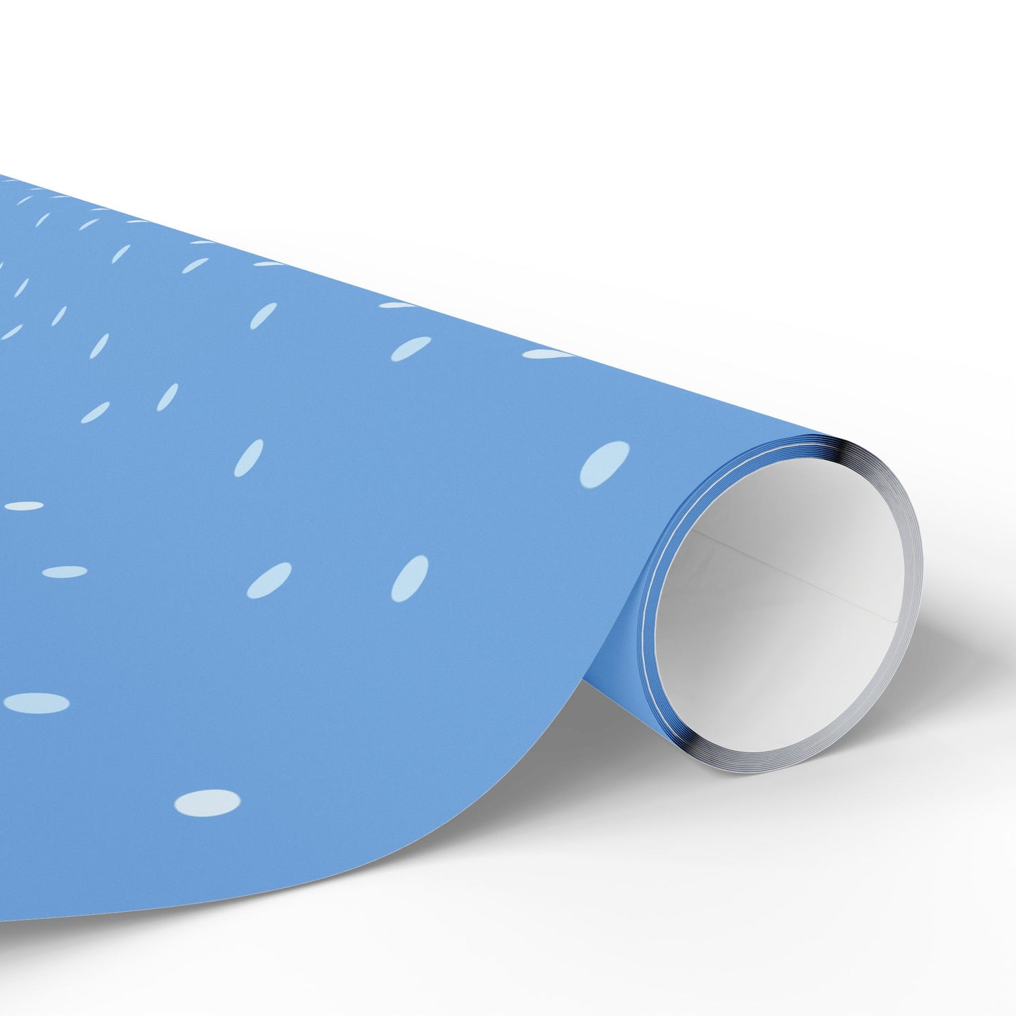 Whimsical Blue Polka Dot Wrapping Paper, Gift Wrap for Birthdays, Holidays, Baby Showers, Crafts & Celebrations