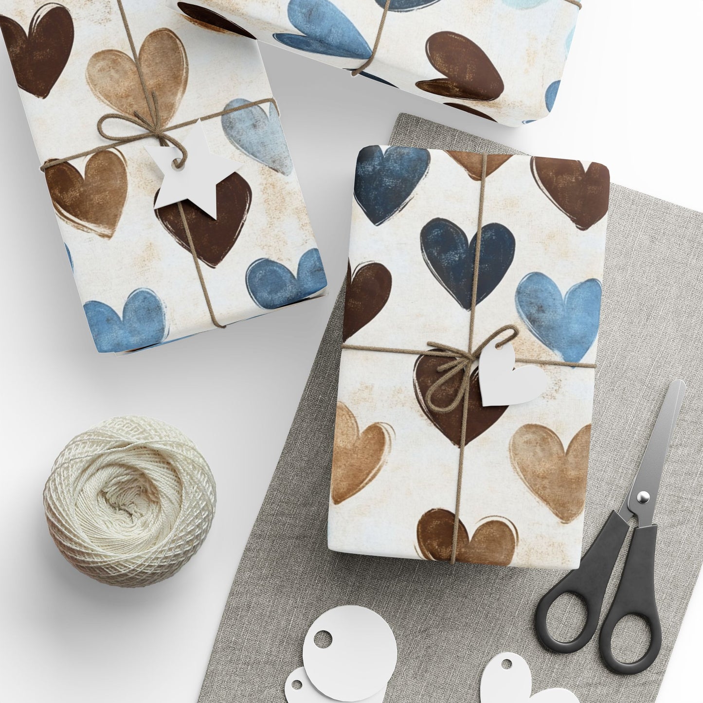 Heart Pattern Wrapping Paper, Gift Wrap, Birthday Pack, Eco-Friendly Wrapping, Valentine's Day Decor, Holiday Gift Ideas