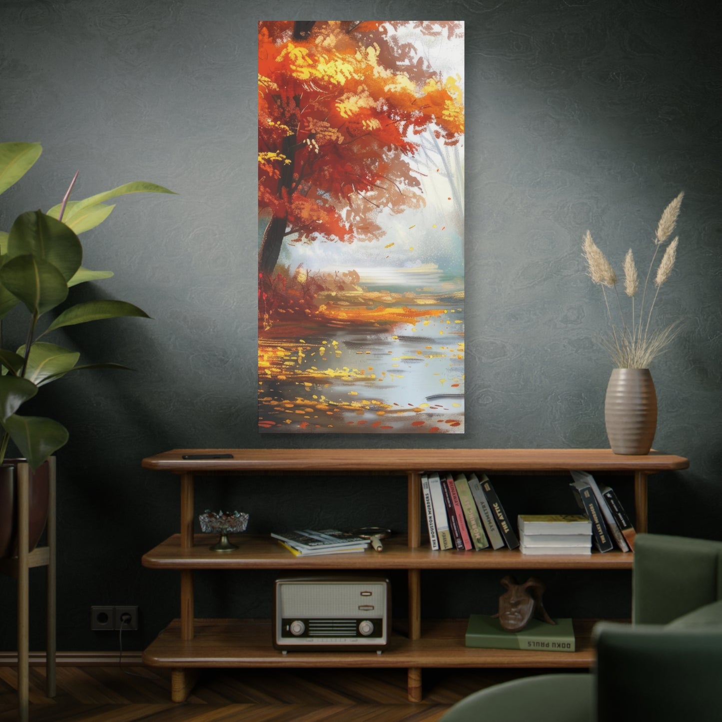Autumn Serenity Canvas Art, Fall Decor, Nature Wall Art, Seasonal Home Decoration, Cozy Living Room Art
