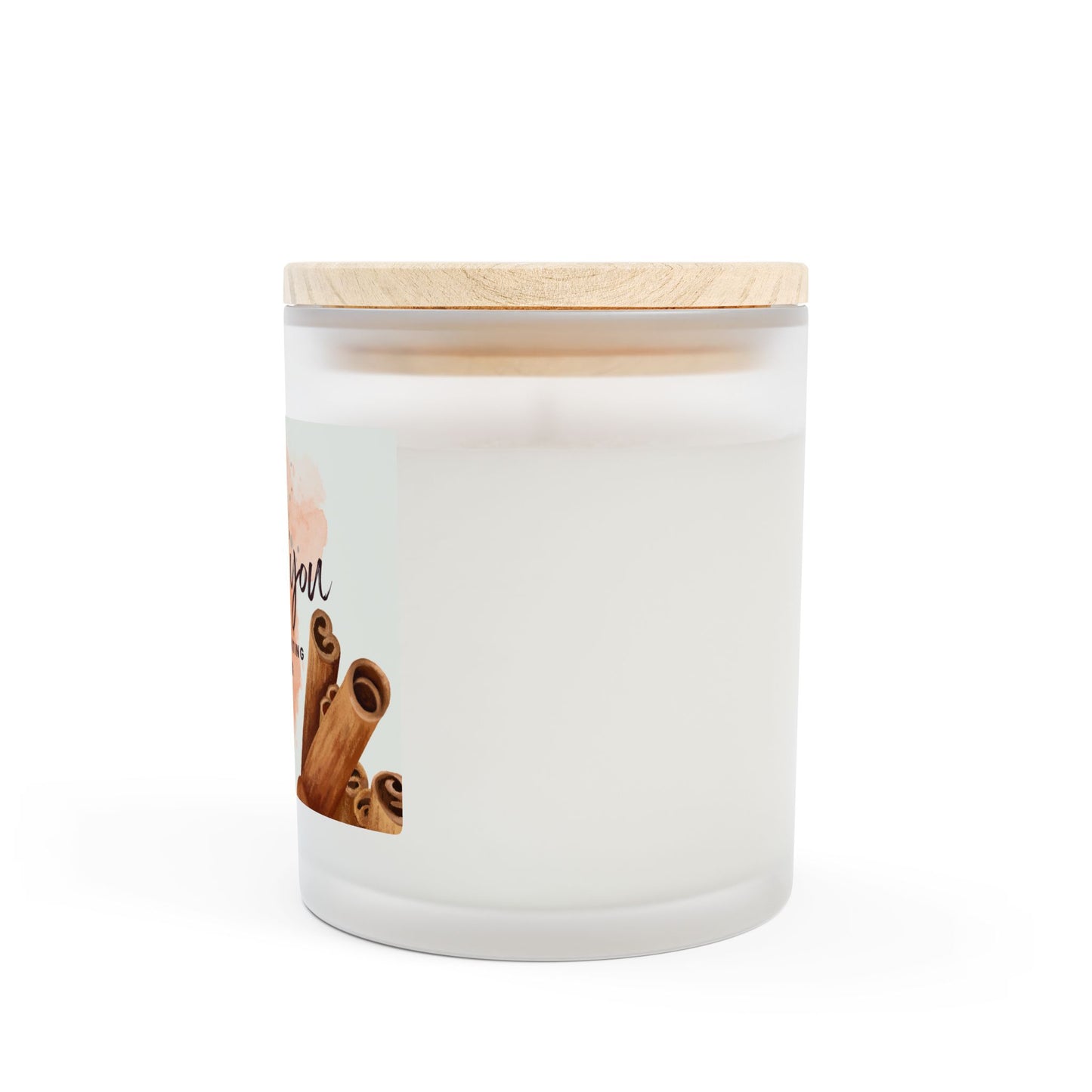 Personalized Thank You Candle - Frosted Glass 11oz