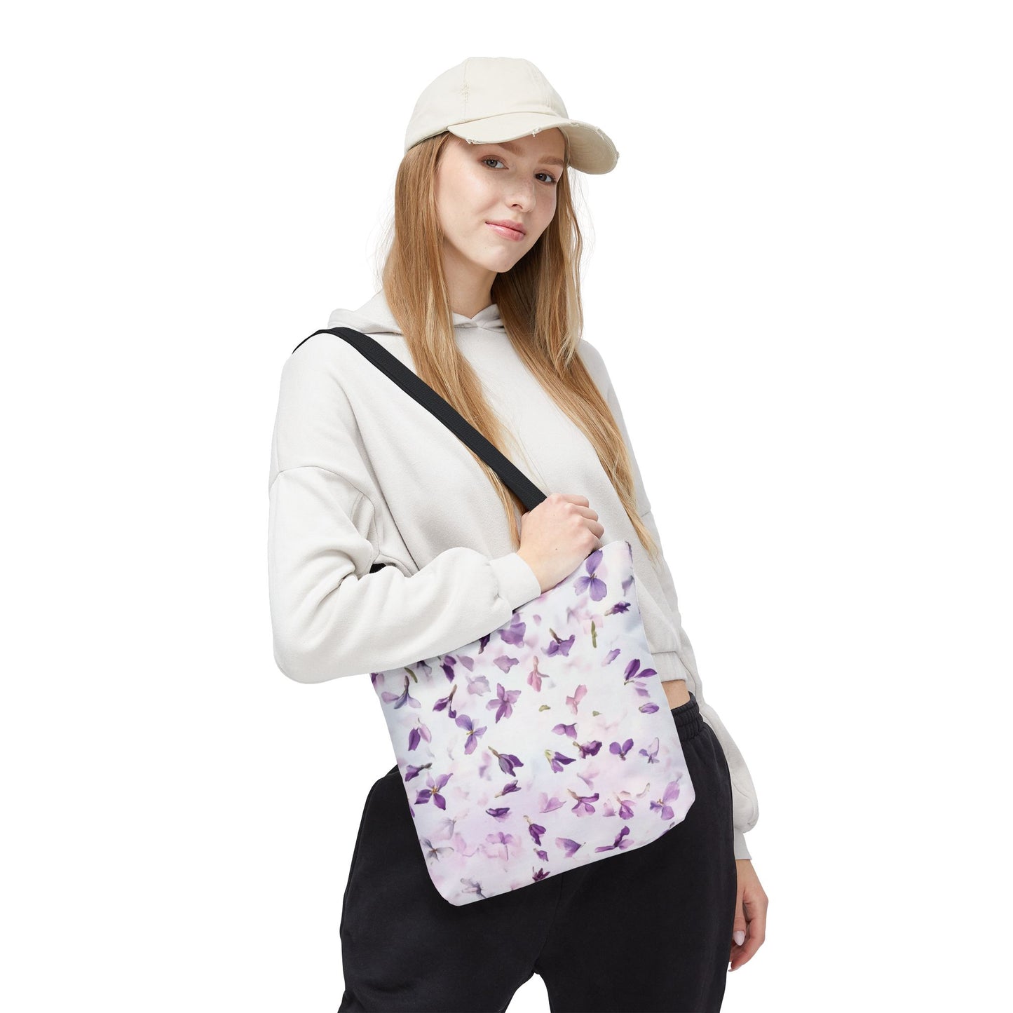 Elegant Floral Tote Bag, Stylish Shopping Bag, Reusable Eco-Friendly Tote, Perfect for Gifts, Spring & Summer Outings