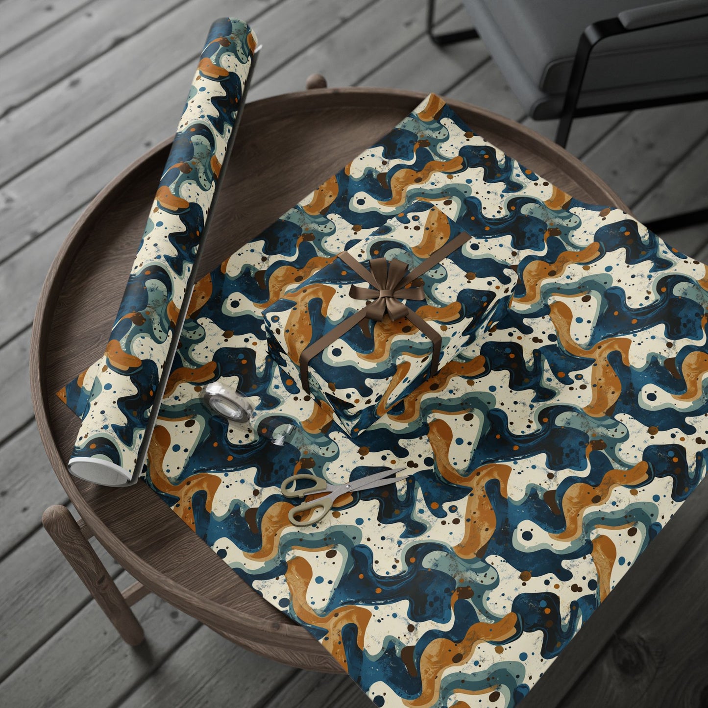 Artistic Wrapping Paper, Colorful Gift Wrap, Modern Decorative Paper, Unique Present Cover, Creative Packaging Solution