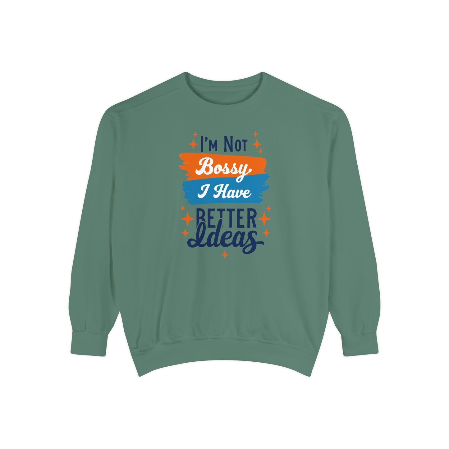 Bossy Ideas Unisex Sweatshirt - Cozy Gift for Friends, Funny Casual Wear, Unique Birthday Present, Relaxed Fit, Cool Motivational Apparel