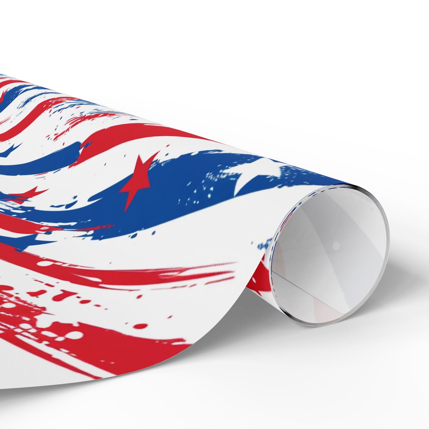 Patriotic Wrapping Paper - Celebratory Gift Wrap for Independence Day, Memorial Day, Veterans Day, Party Supplies, USA Decor