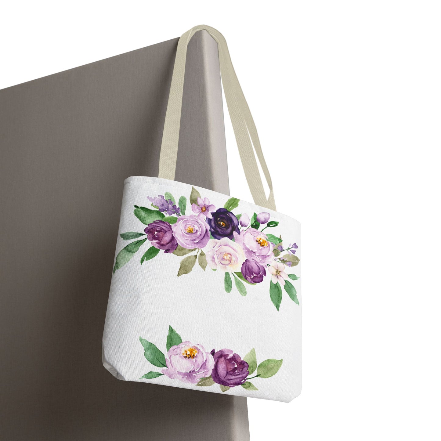 Floral Tote Bag, Stylish Market Bag, Spring Gift, Eco-Friendly Shopping Bag, Flower Print, Birthday Present, Lightweight Carryall
