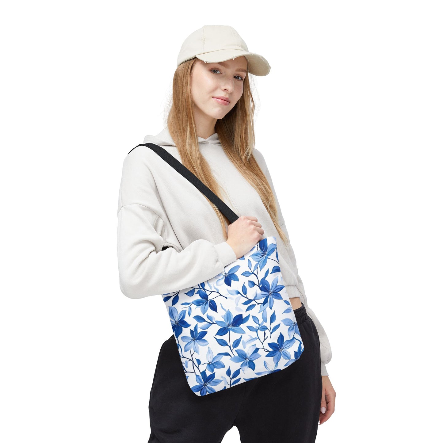 Charming Floral Tote Bag, Reusable Shopping Bag, Eco-Friendly, Gift for Her, Stylish Everyday Bag