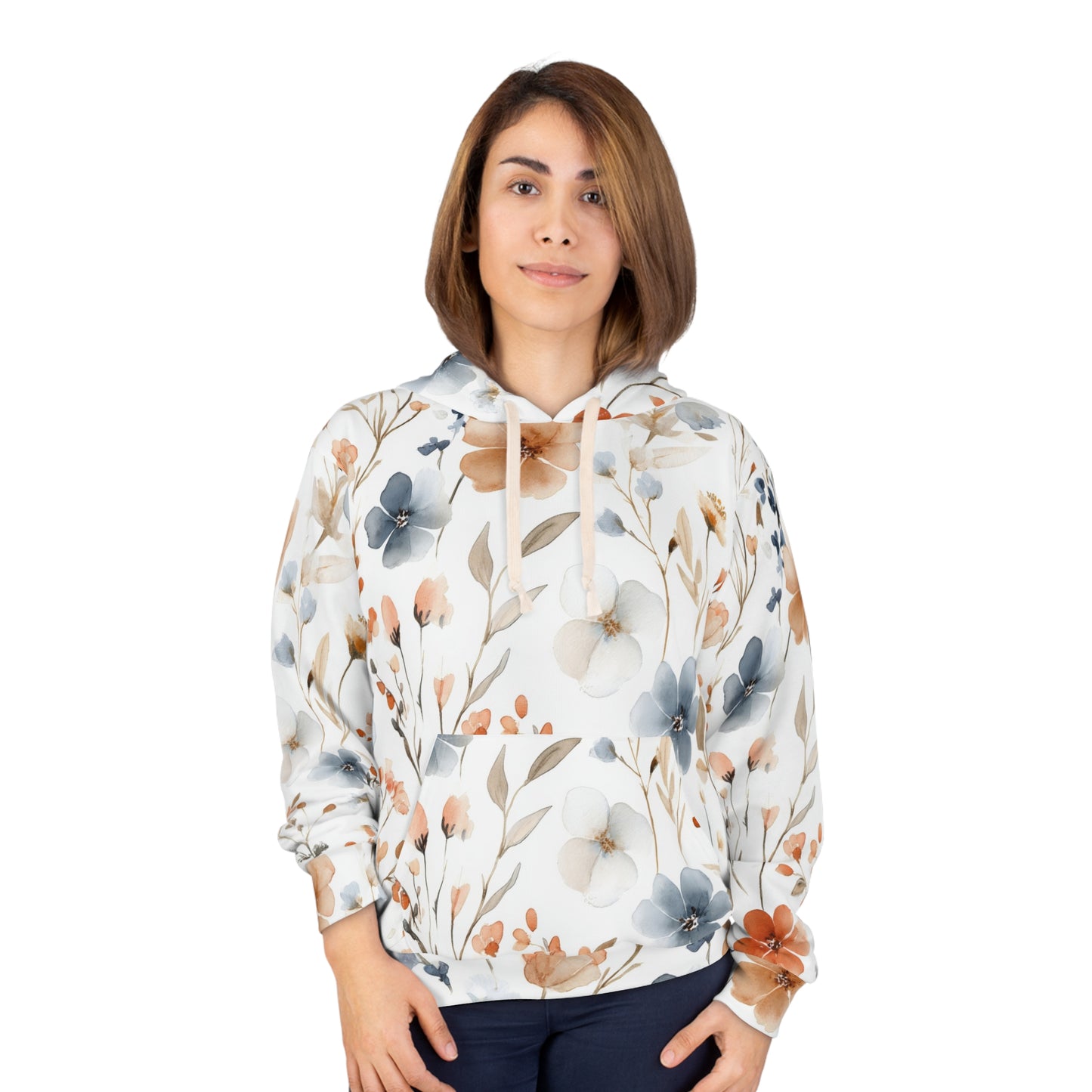 Floral Comfort Unisex Pullover Hoodie - Cozy Casual Wear, Spring Fashion, Trendy Gift, Perfect for Holidays, Everyday Style