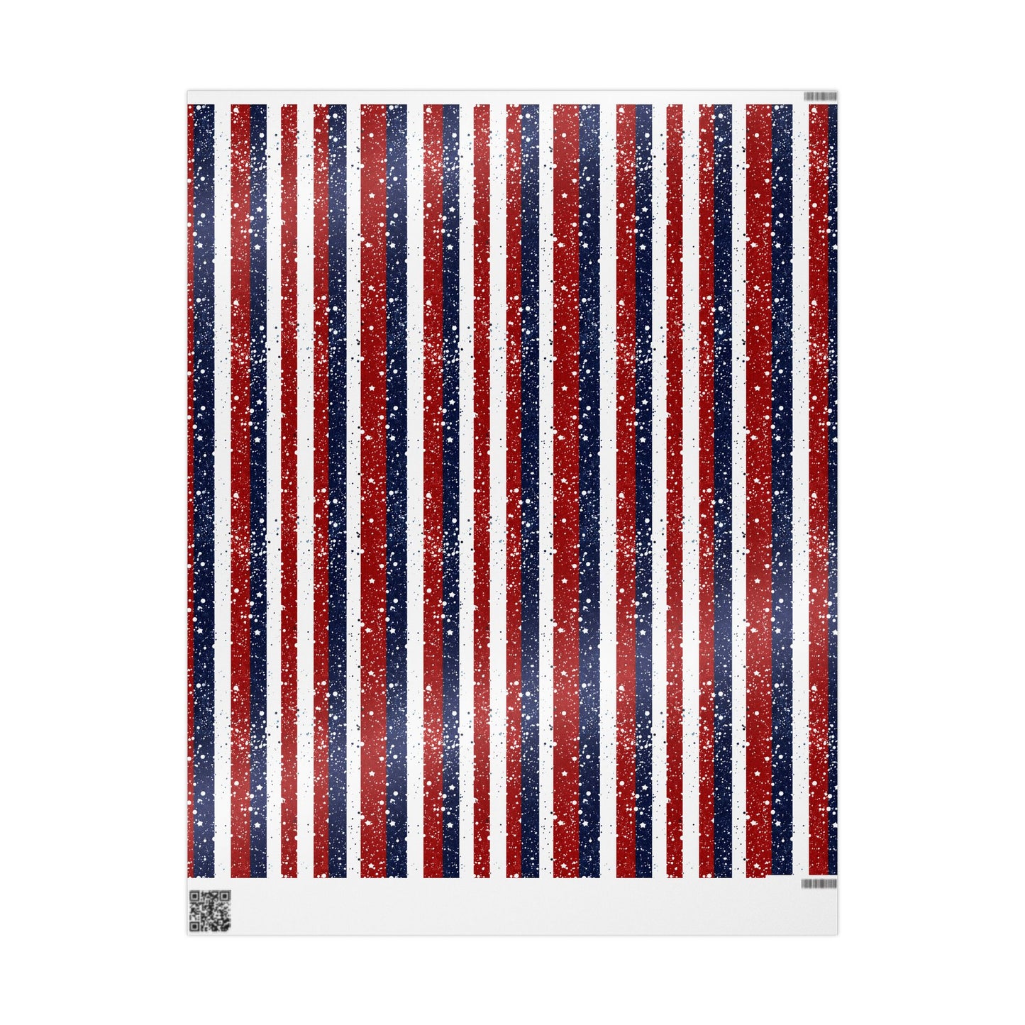 Patriotic Wrapping Paper for Holidays - Festive Gift Wrap, Independence Day, Memorial Day, Birthday, All Occasions