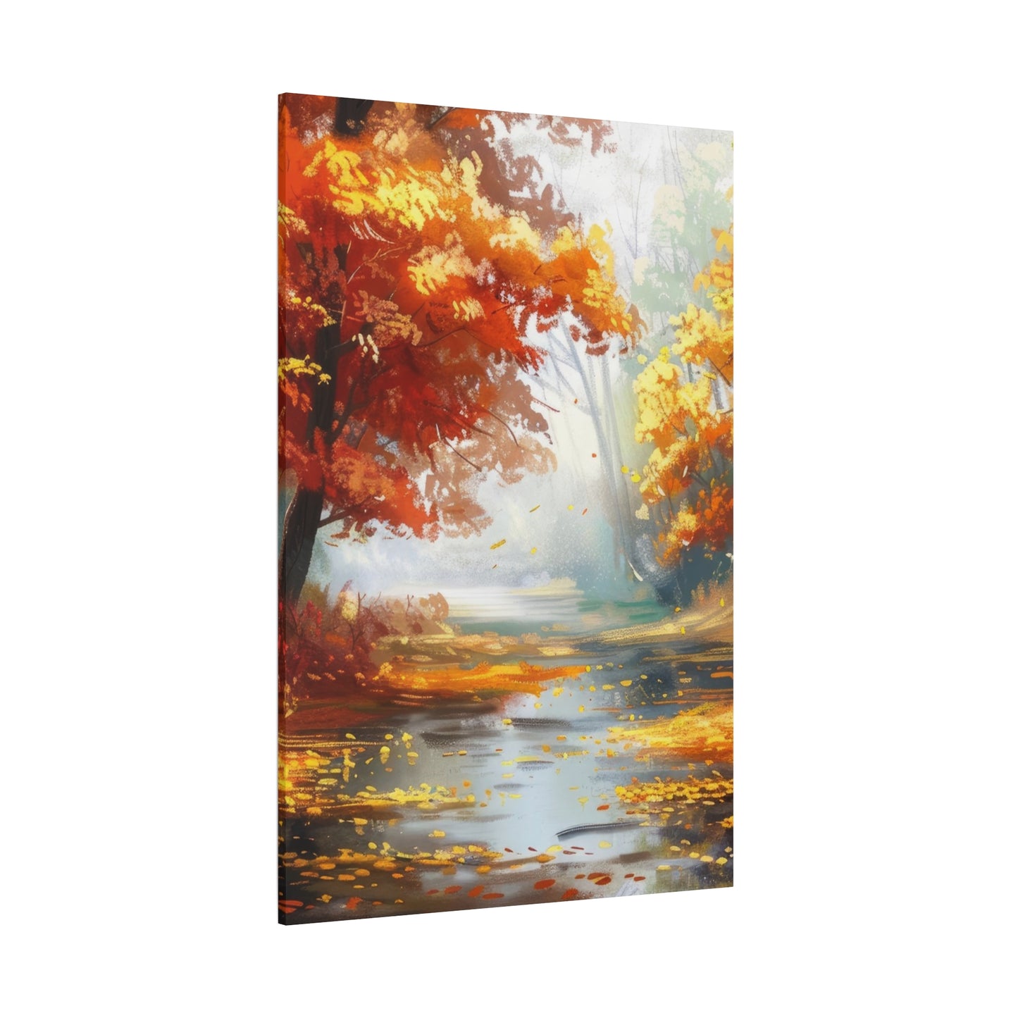 Autumn Serenity Canvas Art, Fall Decor, Nature Wall Art, Seasonal Home Decoration, Cozy Living Room Art