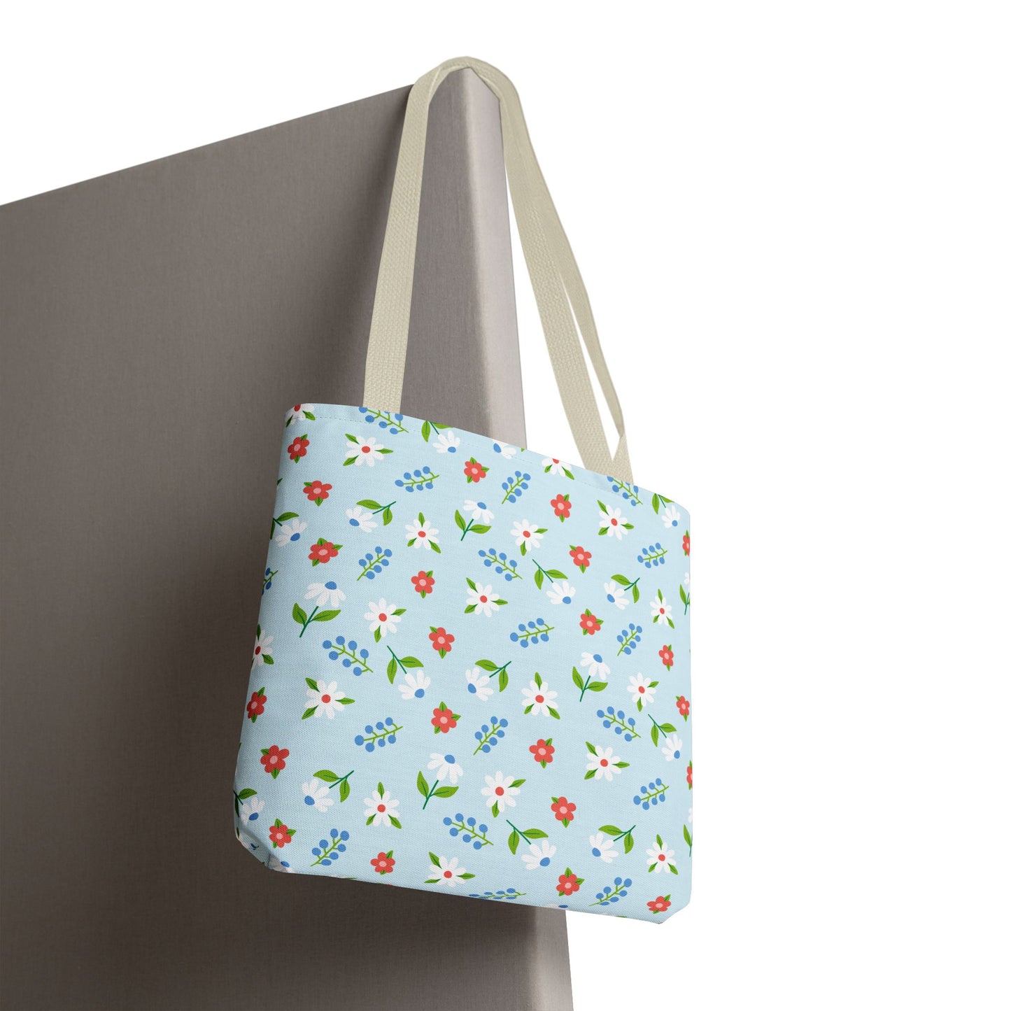 Floral Tote Bag, Spring Style, Eco-Friendly Shopping Bag, Gift for Her, Reusable Grocery Tote, Bright Floral Design