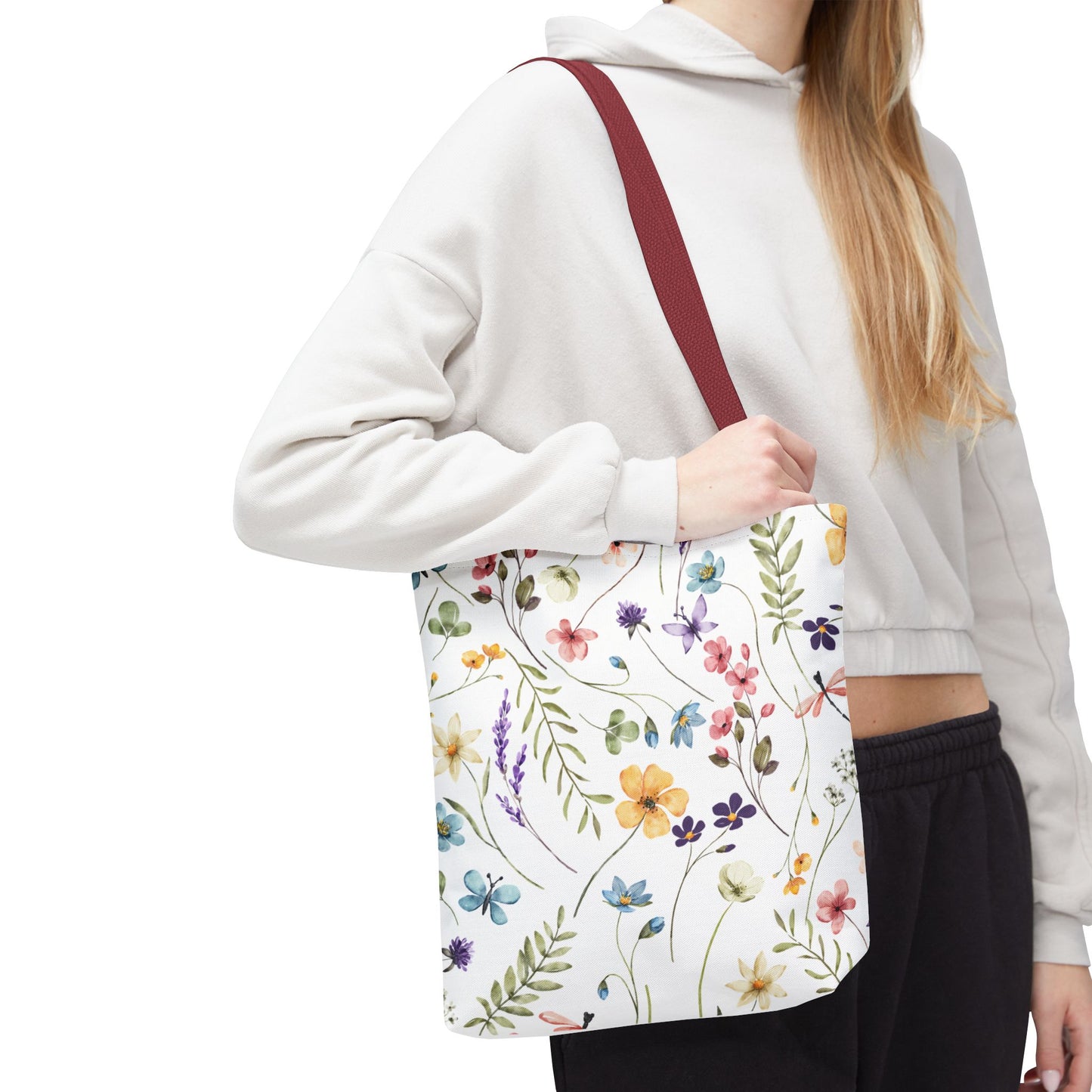 Floral Tote Bag - Stylish, Versatile, Reusable Shopping Bag, Eco-Friendly Gift, Perfect for Spring & Summer