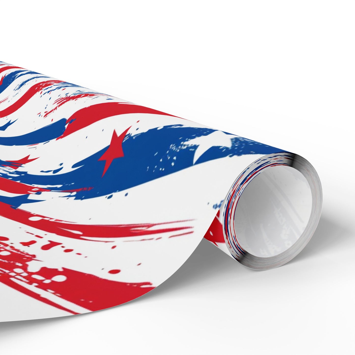 Patriotic Wrapping Paper - Celebratory Gift Wrap for Independence Day, Memorial Day, Veterans Day, Party Supplies, USA Decor