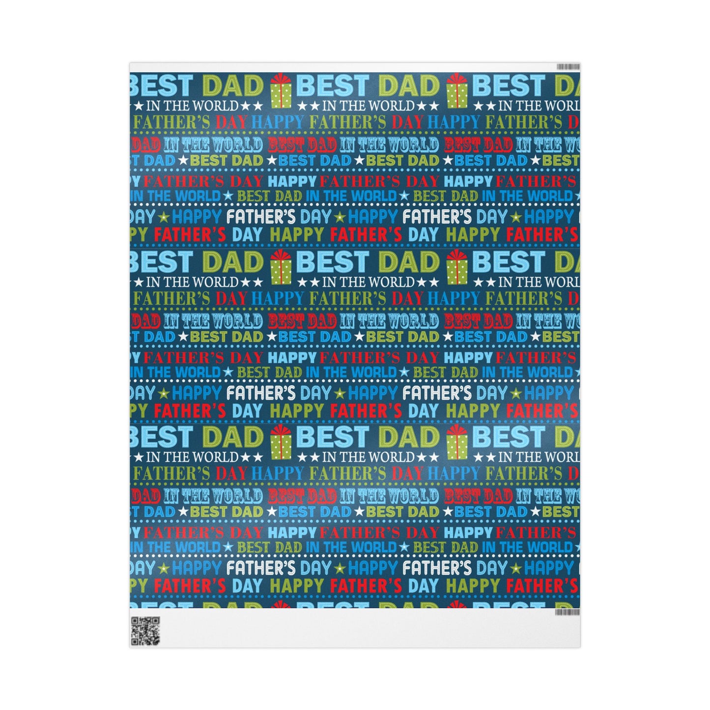 Father's Day Wrapping Paper, Festive Gift Wrap for Dads, Birthday Wrapping Paper, Best Dad Gift Wrap, Male Birthday Celebration
